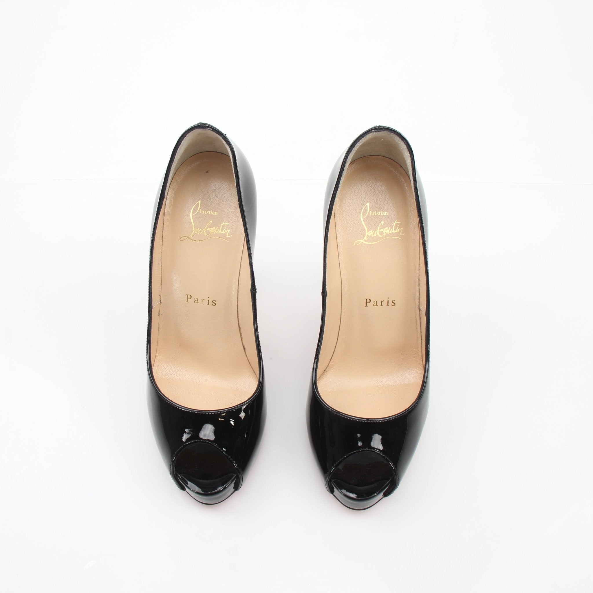 Christian Louboutin New Very Privé 120 Pumps | Gold & Beyond