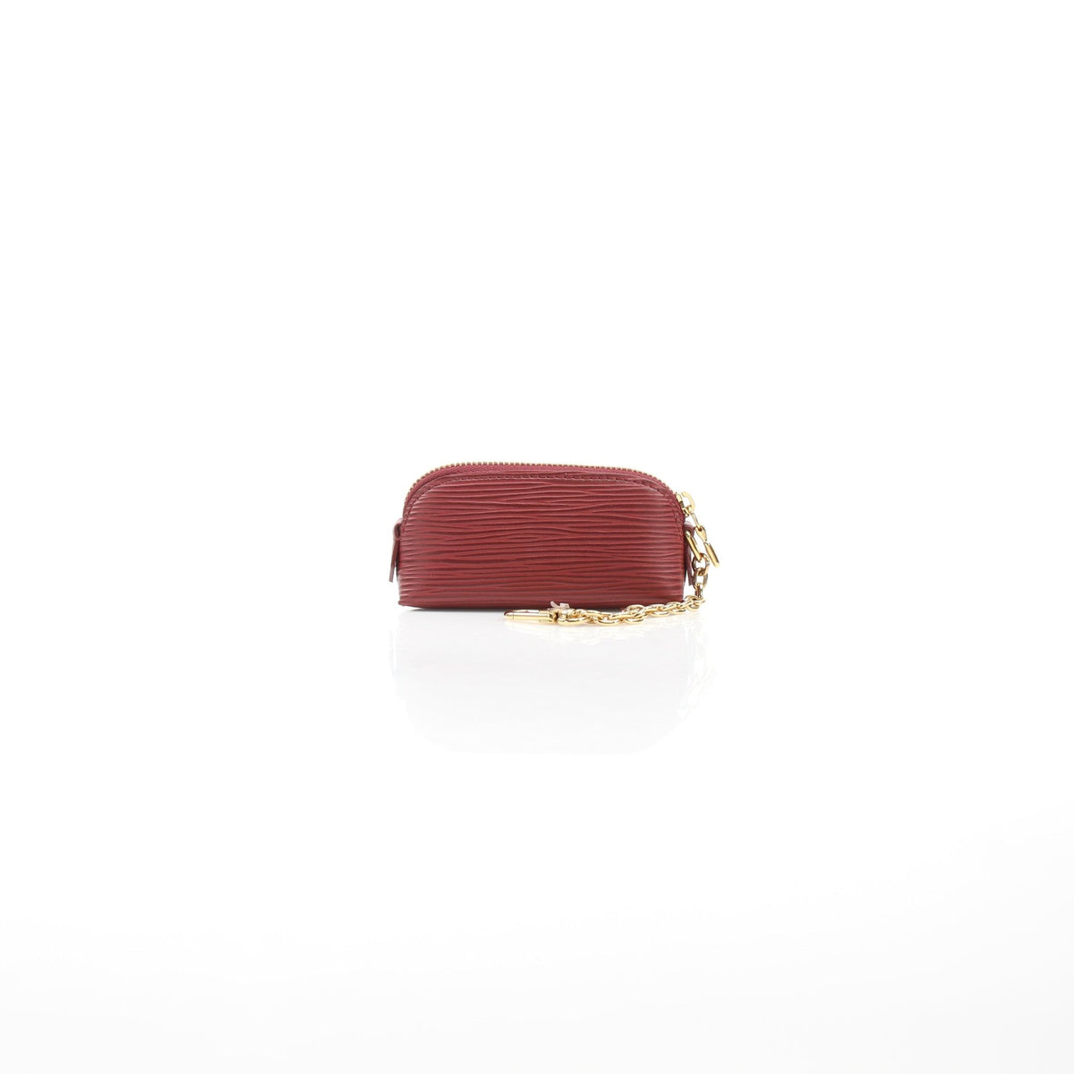 Louis Vuitton burgundy Epi leather cosmetic lipstick pouch by Gold & Beyond