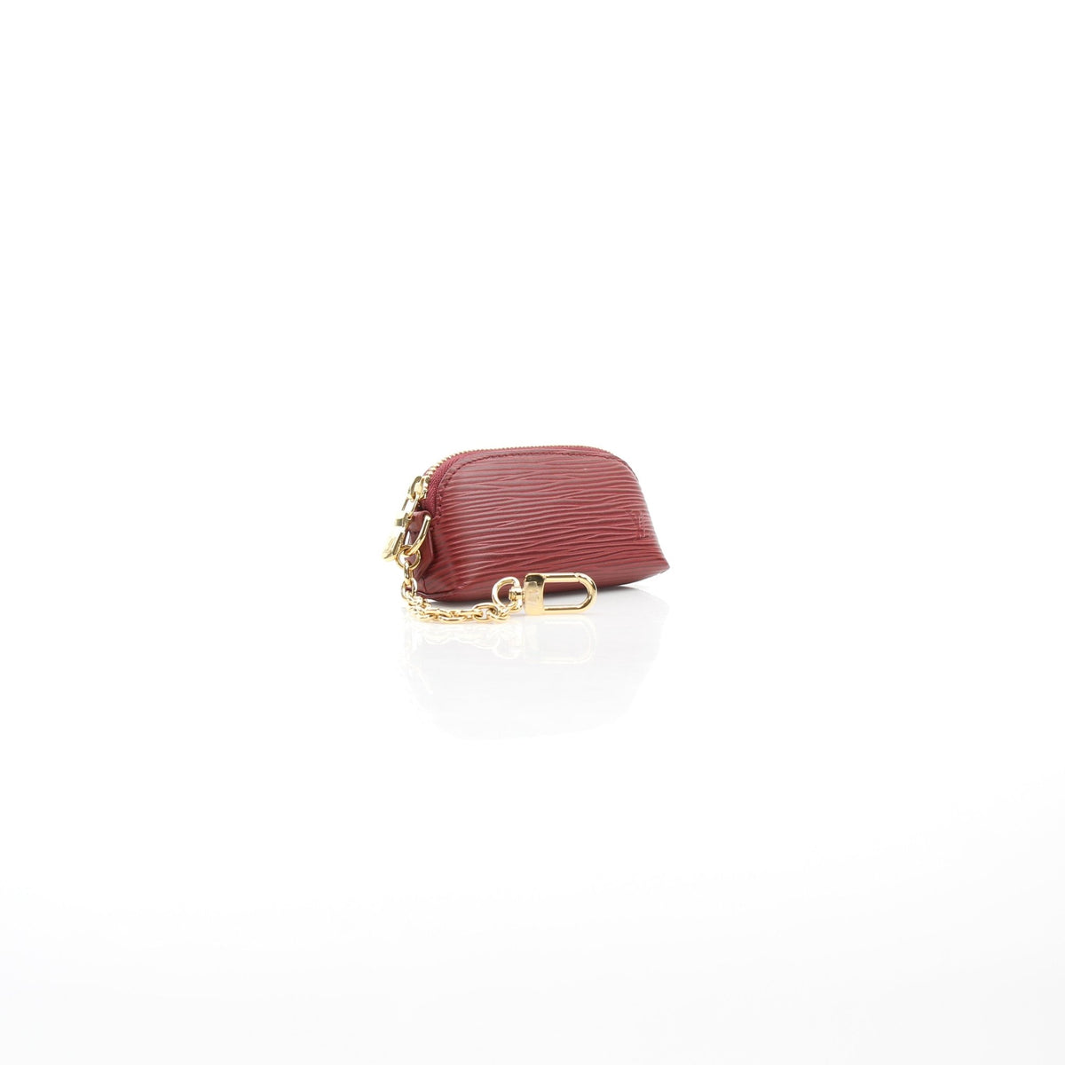 Louis Vuitton burgundy Epi cosmetic lipstick pouch, compact accessories case by Gold & Beyond