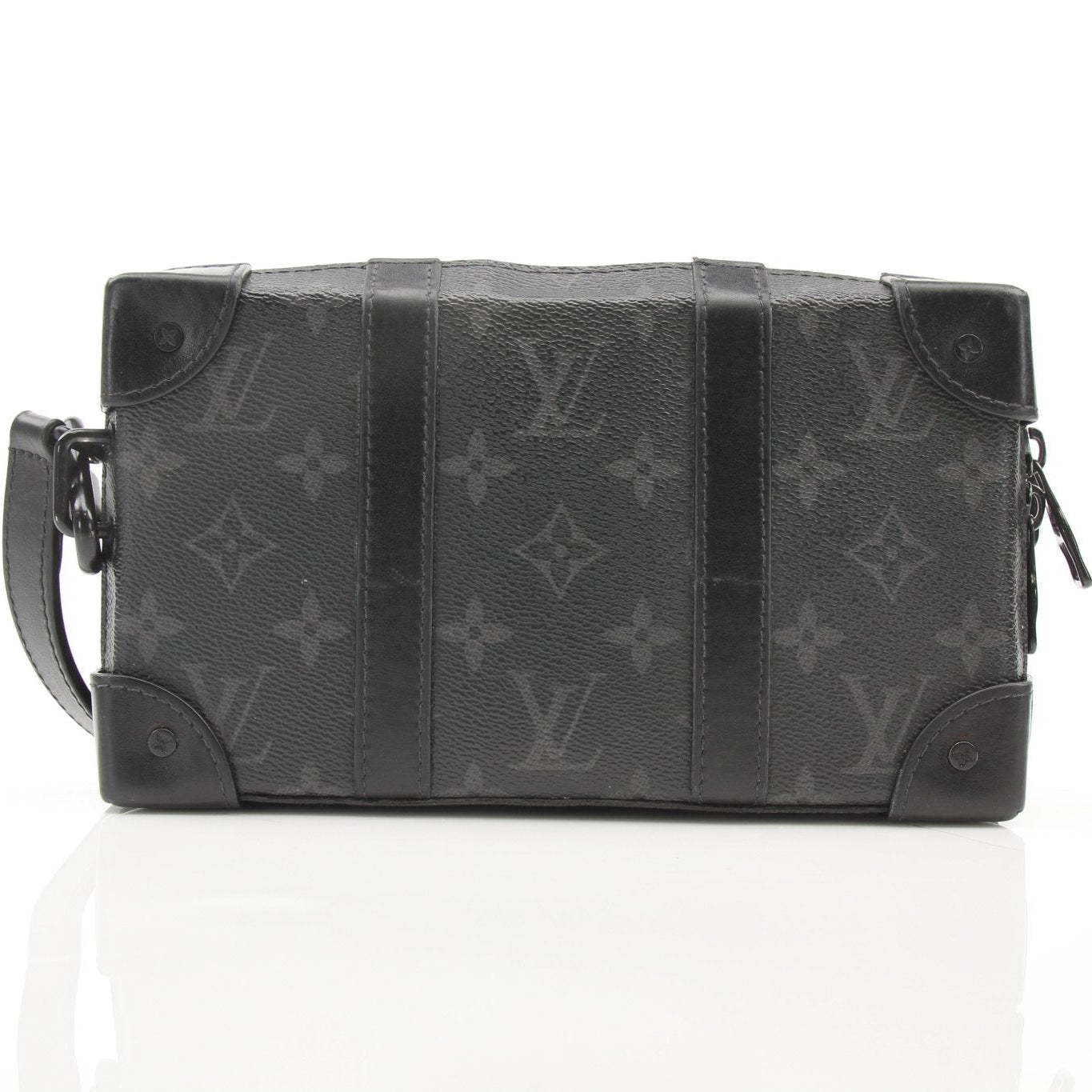 Gold & Beyond Louis Vuitton Soft Trunk crossbody handbag with structured leather design and adjustable strap.