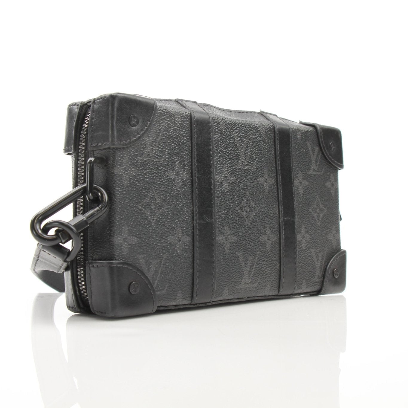 Gold & Beyond Louis Vuitton Soft Trunk crossbody handbag with structured design and leather strap, displayed on a neutral background.