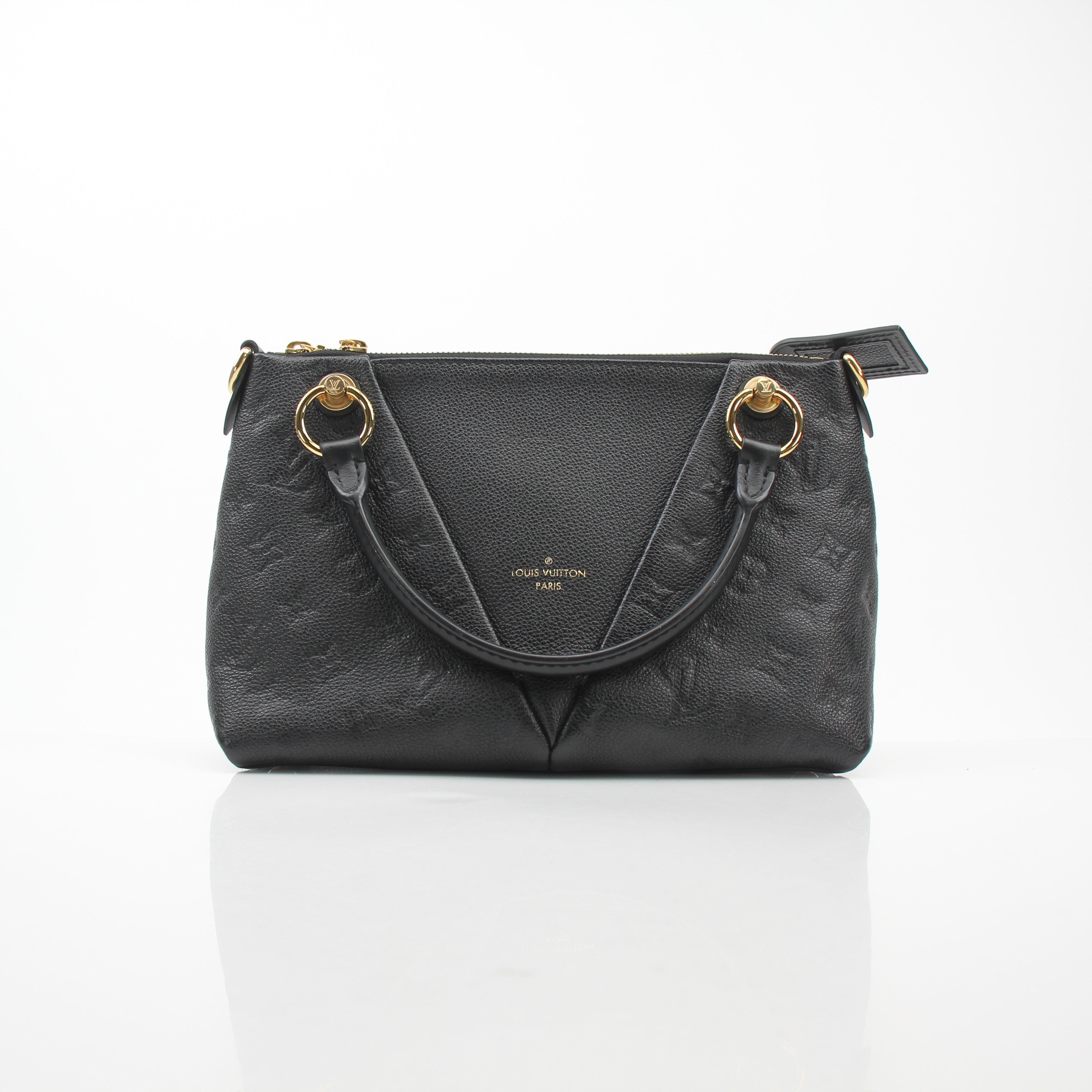 Louis Vuitton V Tote Black Monogram Empreinte Leather Bag