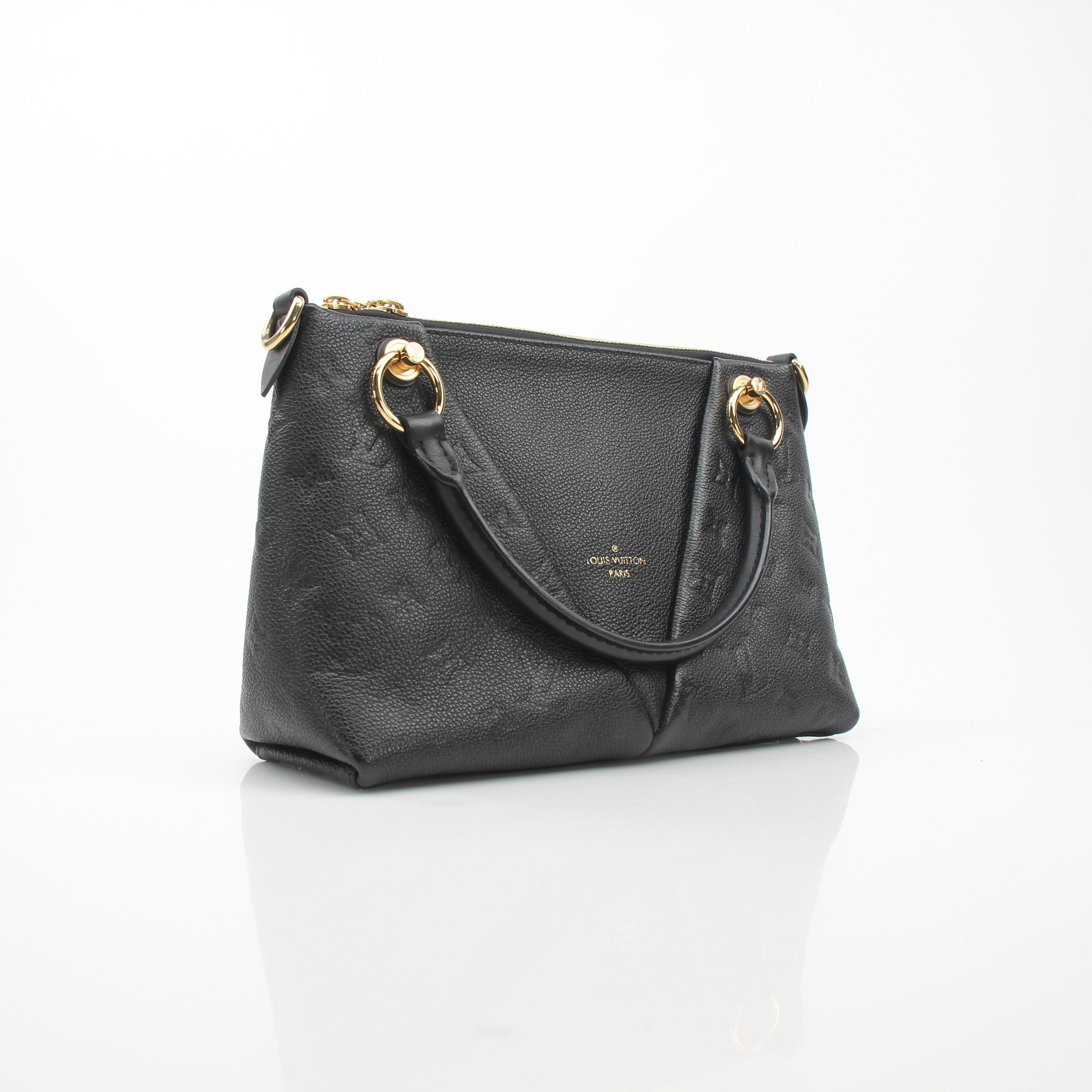 Louis Vuitton V Tote Black Monogram Empreinte Leather Bag