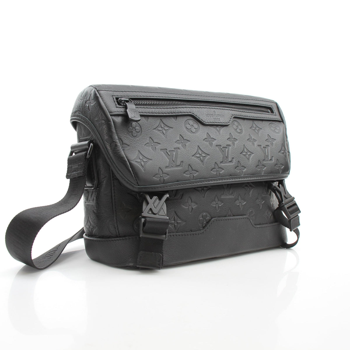 Gold & Beyond Louis Vuitton Messenger Voyager PM messenger bag in monogram canvas with adjustable shoulder strap