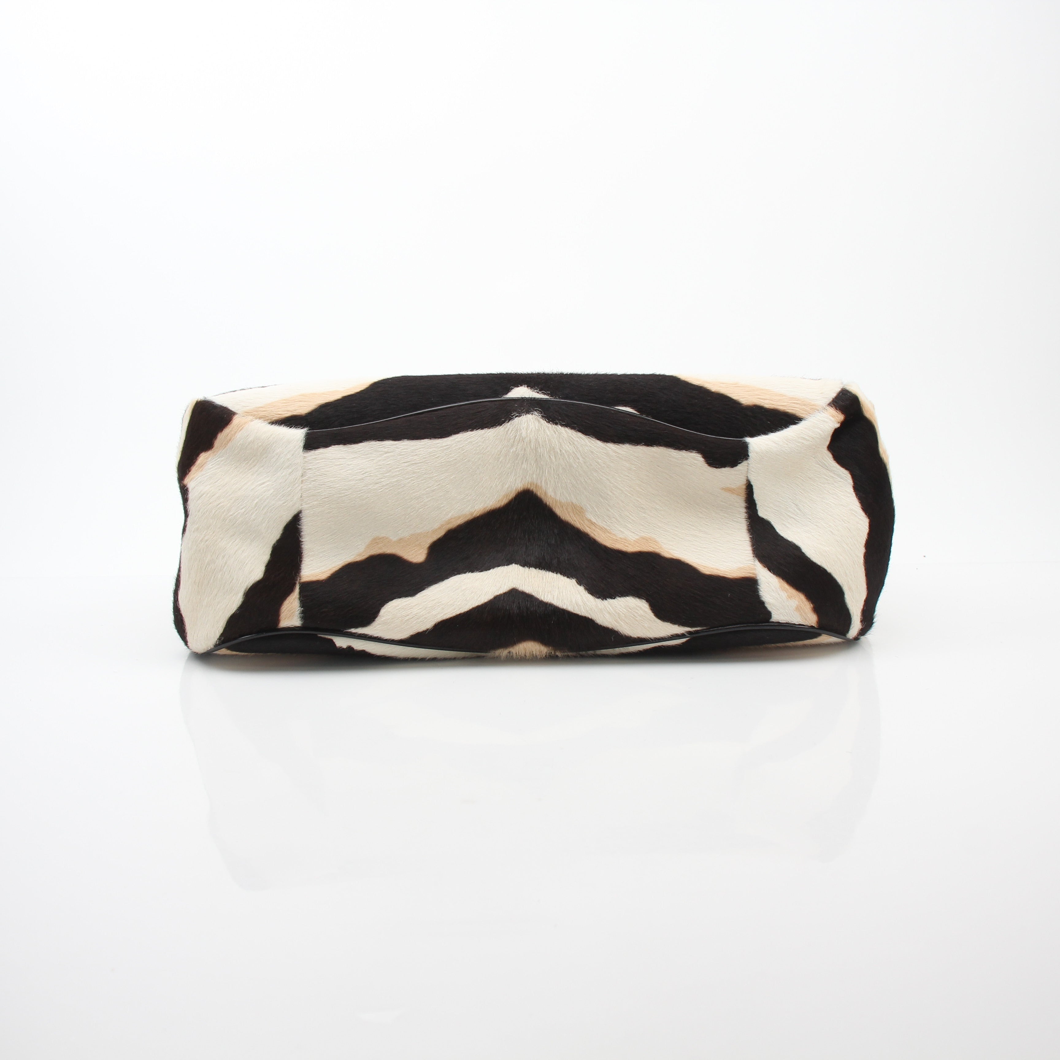 Gucci Lady Lock Zebra Faux Fur Top Handle Bag