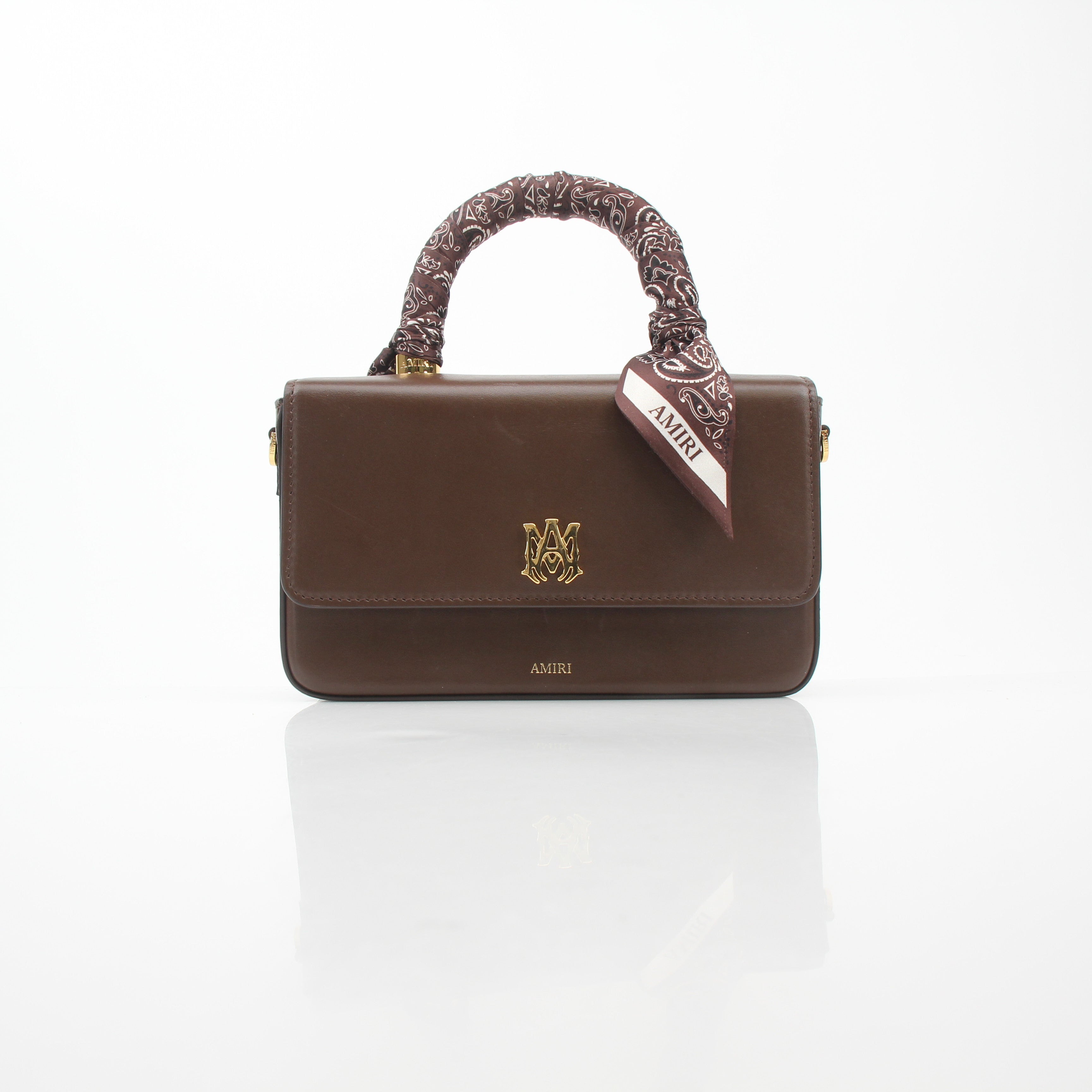AMIRI Brown Bandana Micro M.A. Bag
