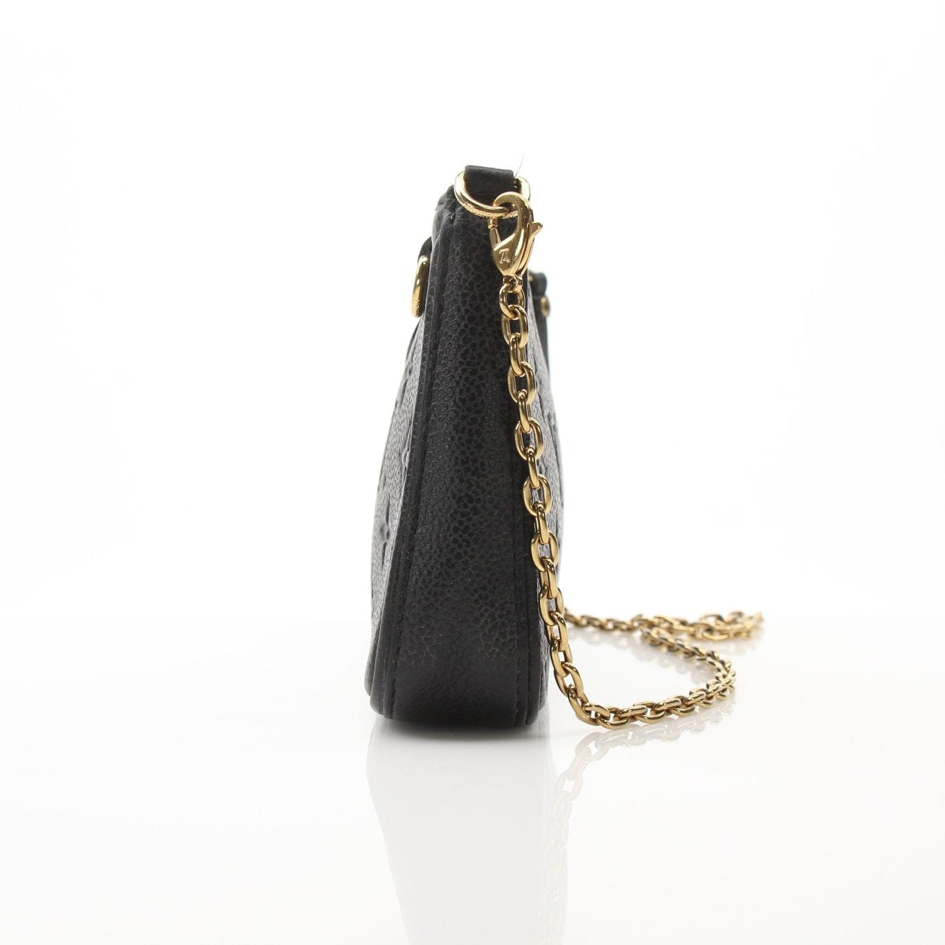 Louis Vuitton black Easy Pouch handbag with strap, stylish and compact accessory for everyday use, featured by Gold & Beyond.