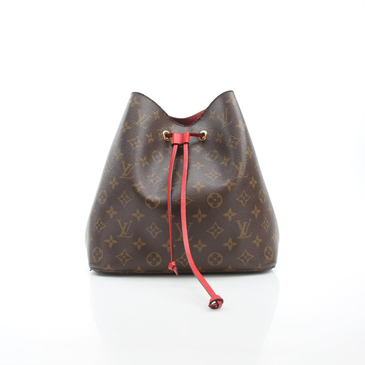 Louis Vuitton NéoNoé MM Monogram Coquelicot red bucket handbag by Gold & Beyond