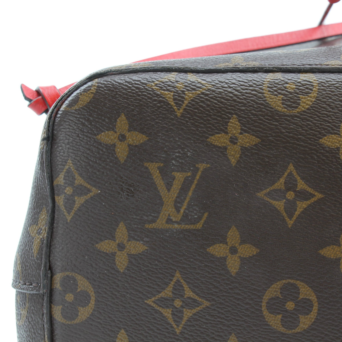 Louis Vuitton NéoNoé MM Monogram Coquelicot red bucket handbag by Gold & Beyond