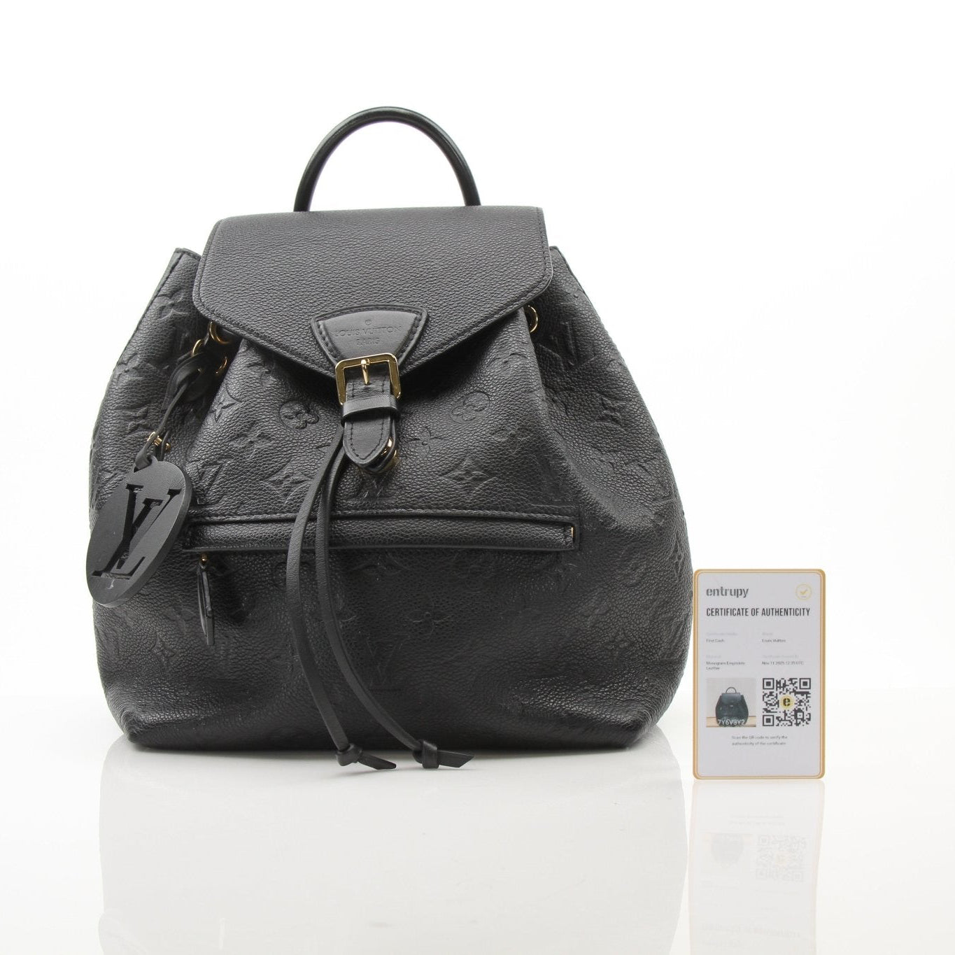 Gold & Beyond Louis Vuitton Mountsouris Backpack, a stylish travel bag with leather accents and spacious interior.