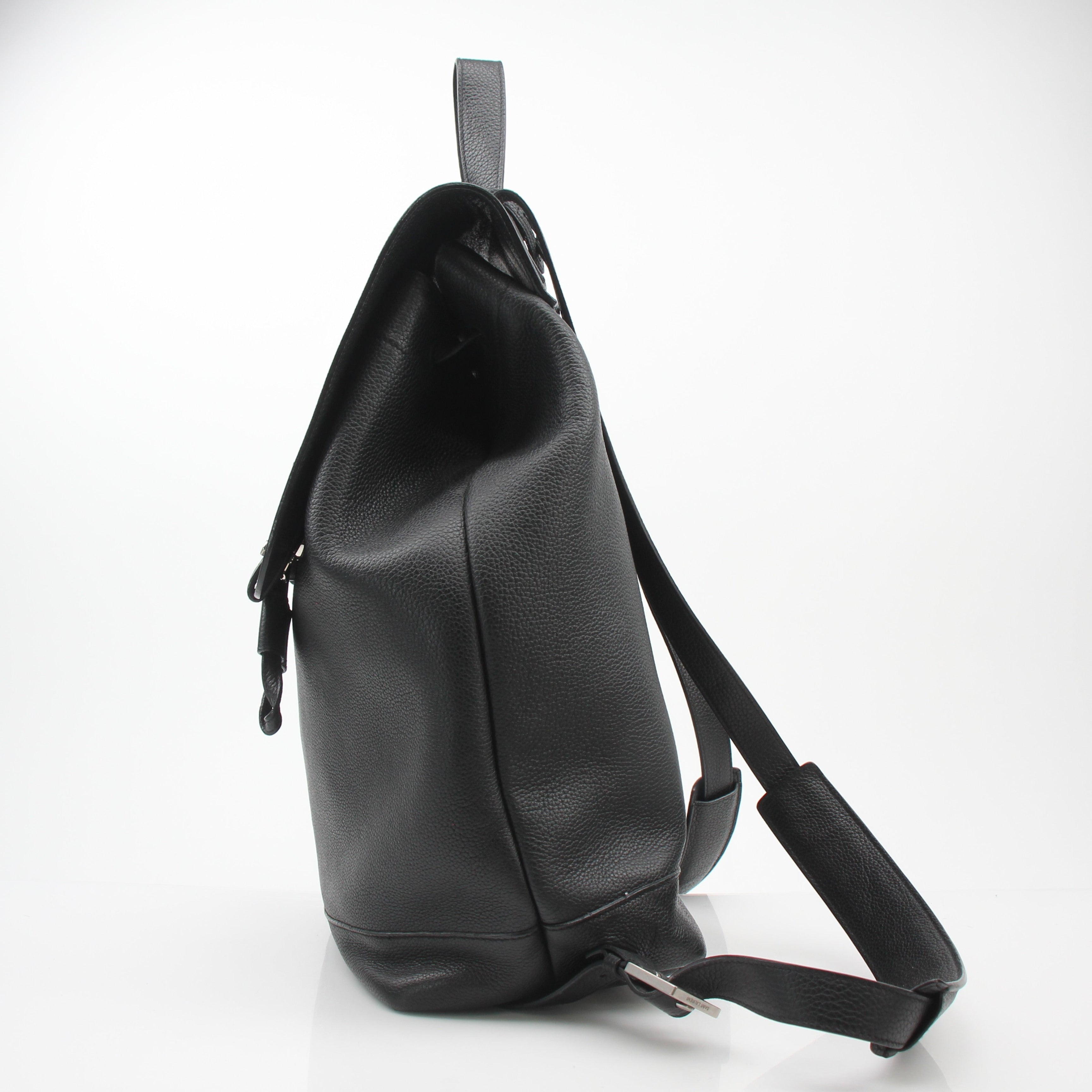 Saint Laurent Black Leather Backpack