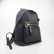 Tom Ford Buckley Navy Cotton Backpack