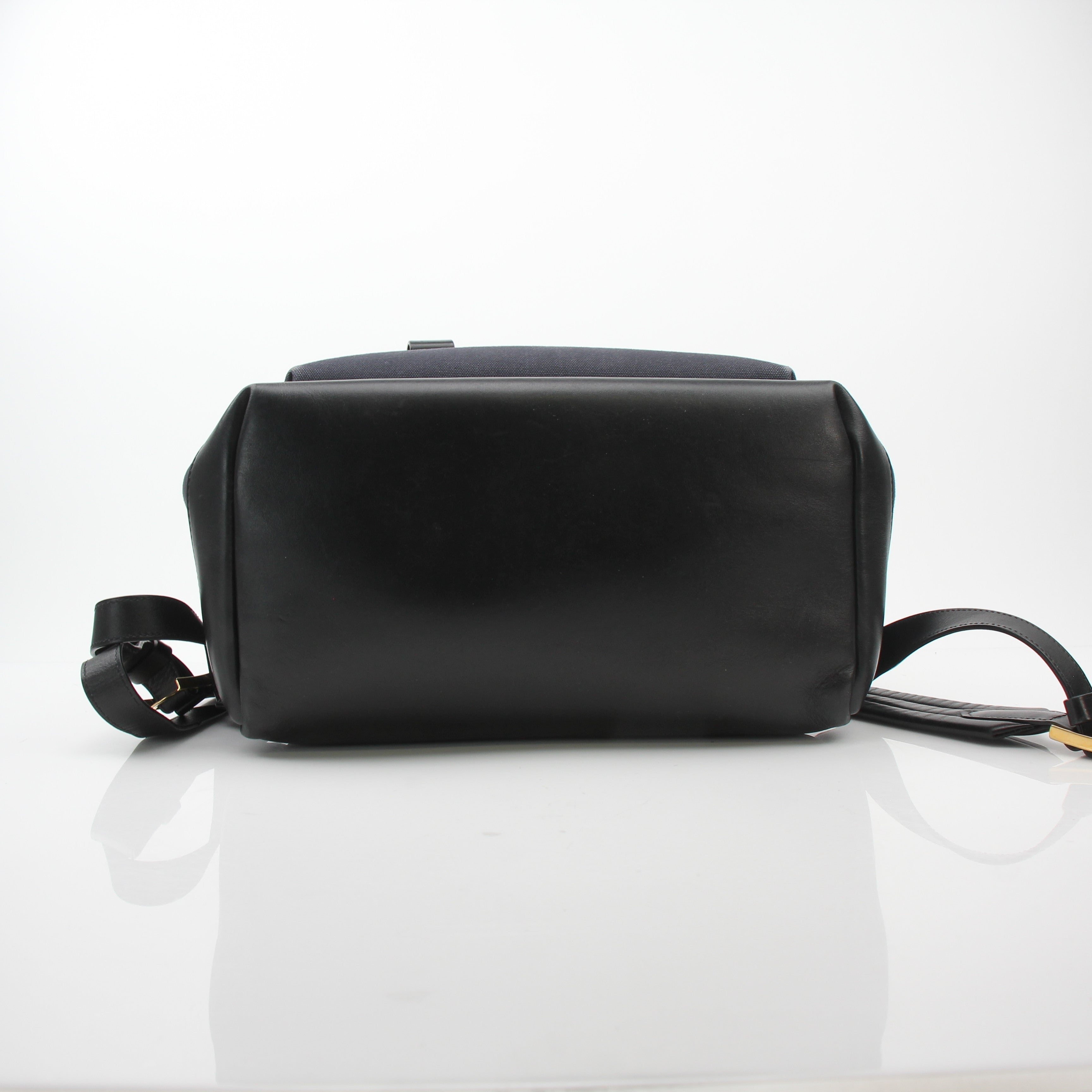 Tom Ford Buckley Navy Cotton Backpack