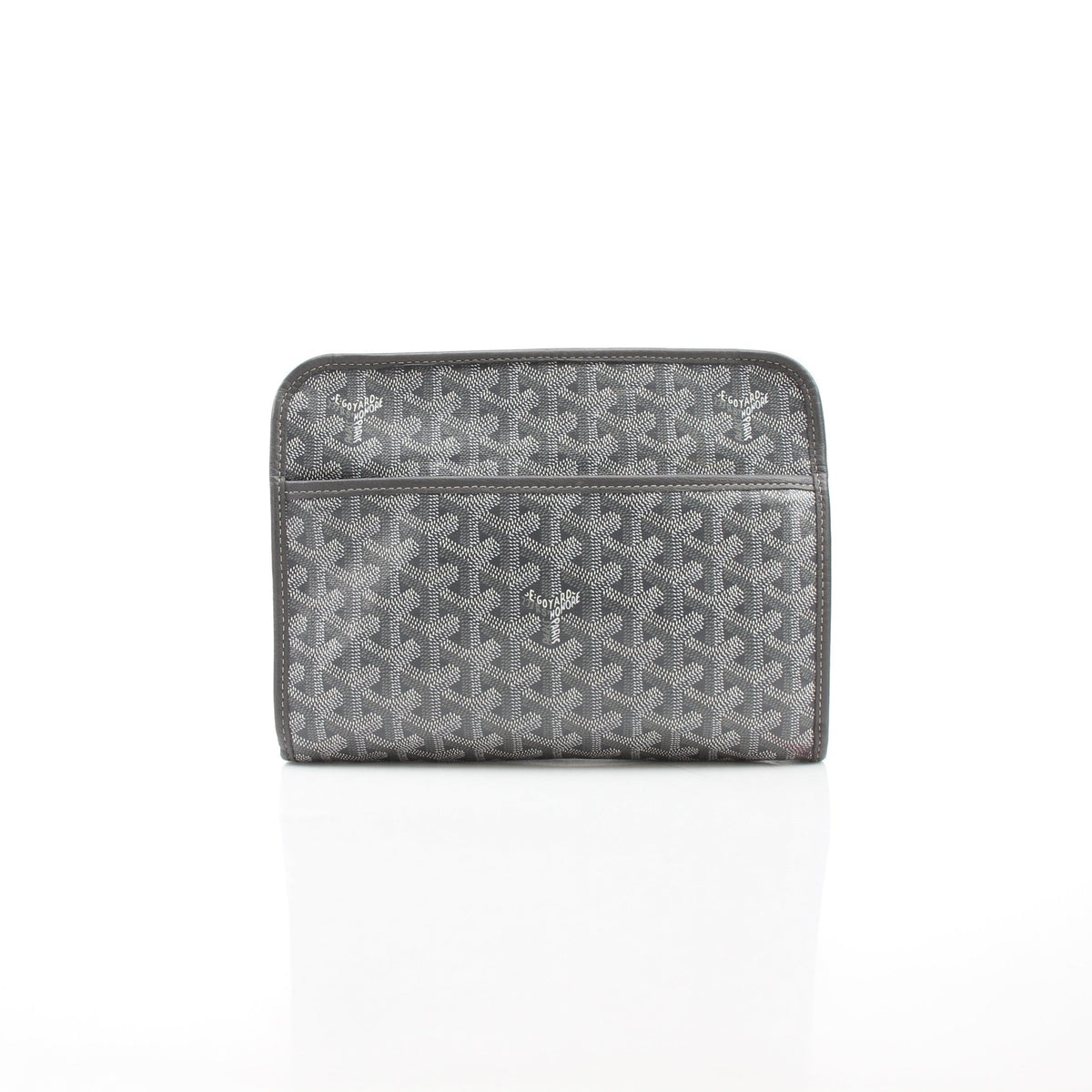 Gray Goyard Jouvence MM toiletry bag in Goyardine canvas by Gold & Beyond