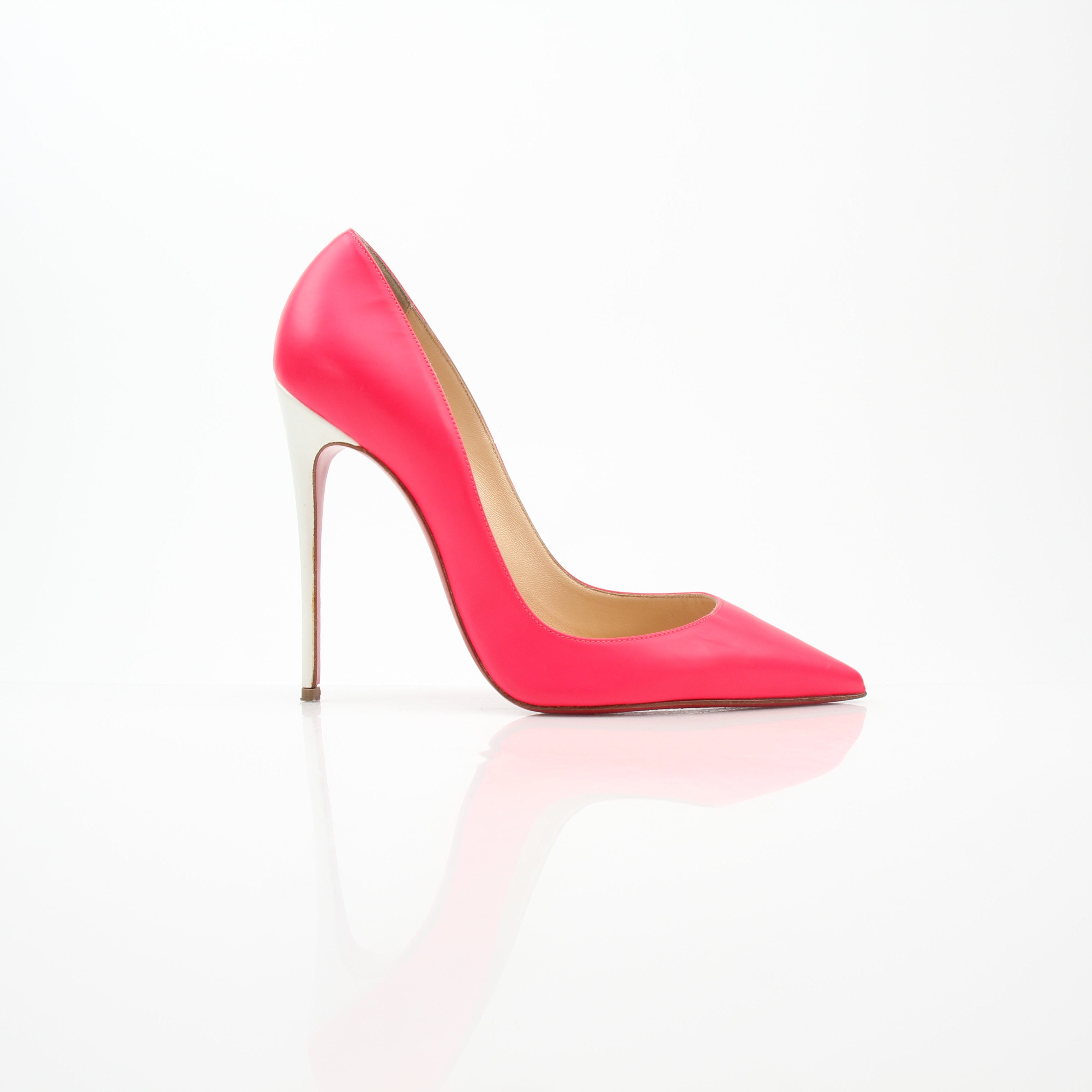 Christian Louboutin So Kate Pink Leather Pumps