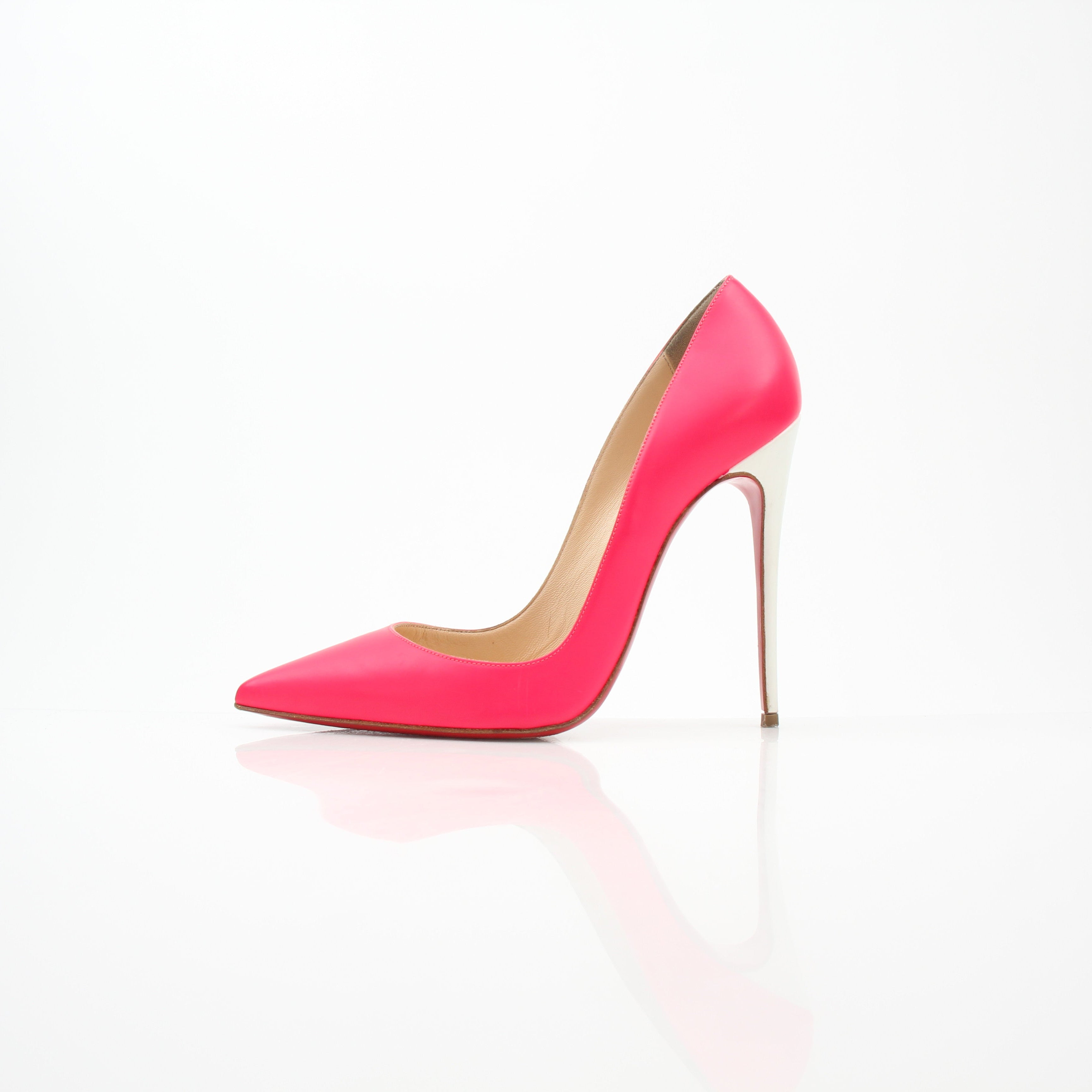 Christian Louboutin So Kate Pink Leather Pumps