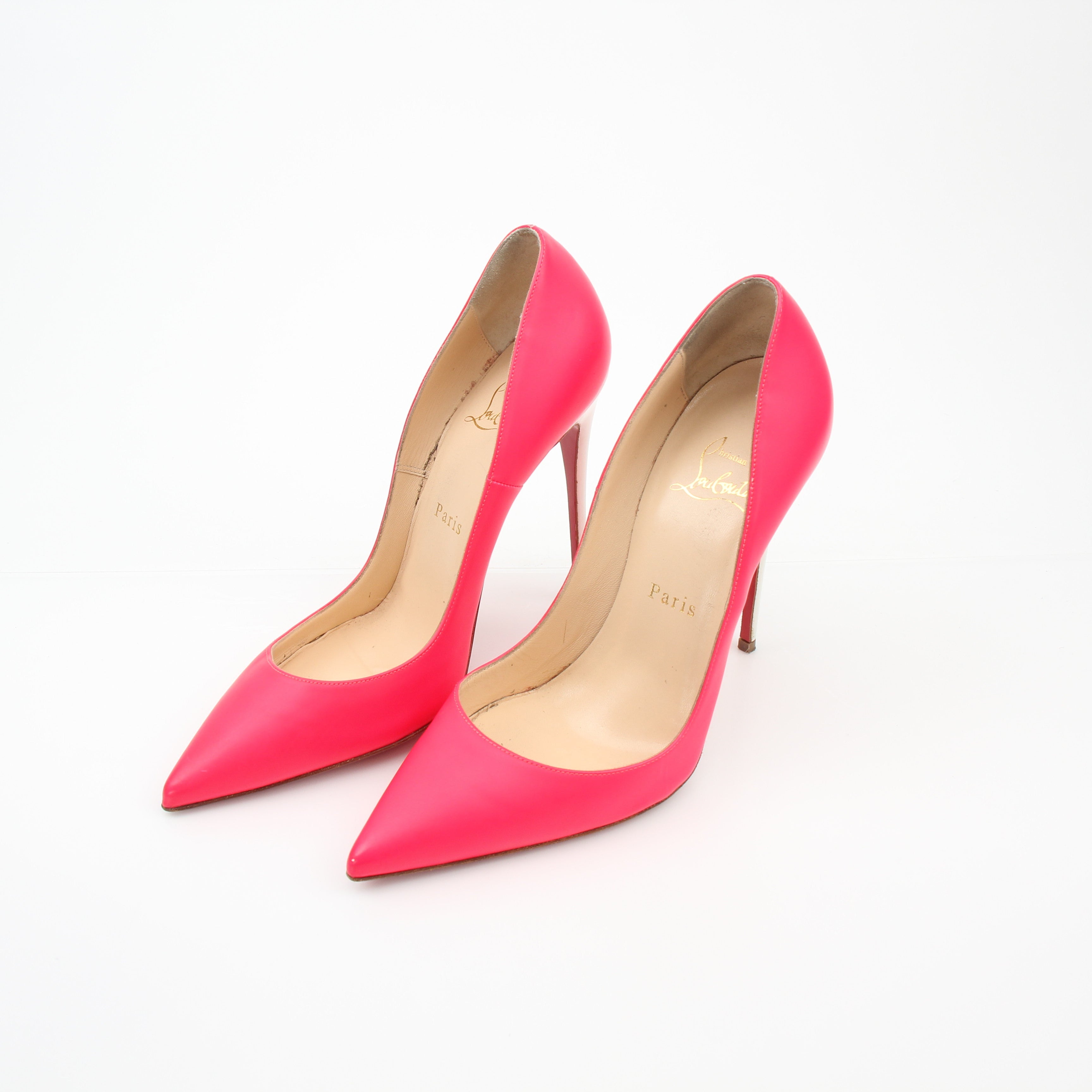 Christian Louboutin So Kate Pink Leather Pumps