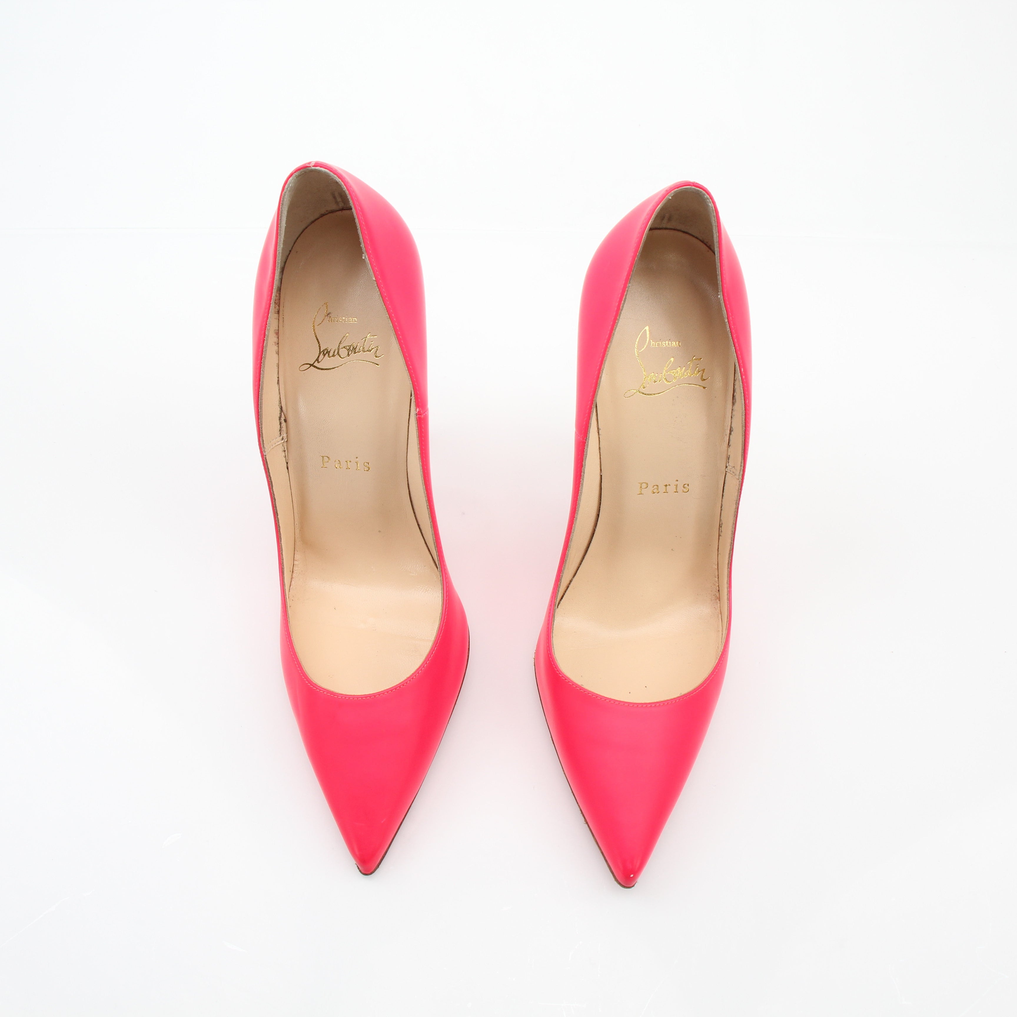 Christian Louboutin So Kate Pink Leather Pumps
