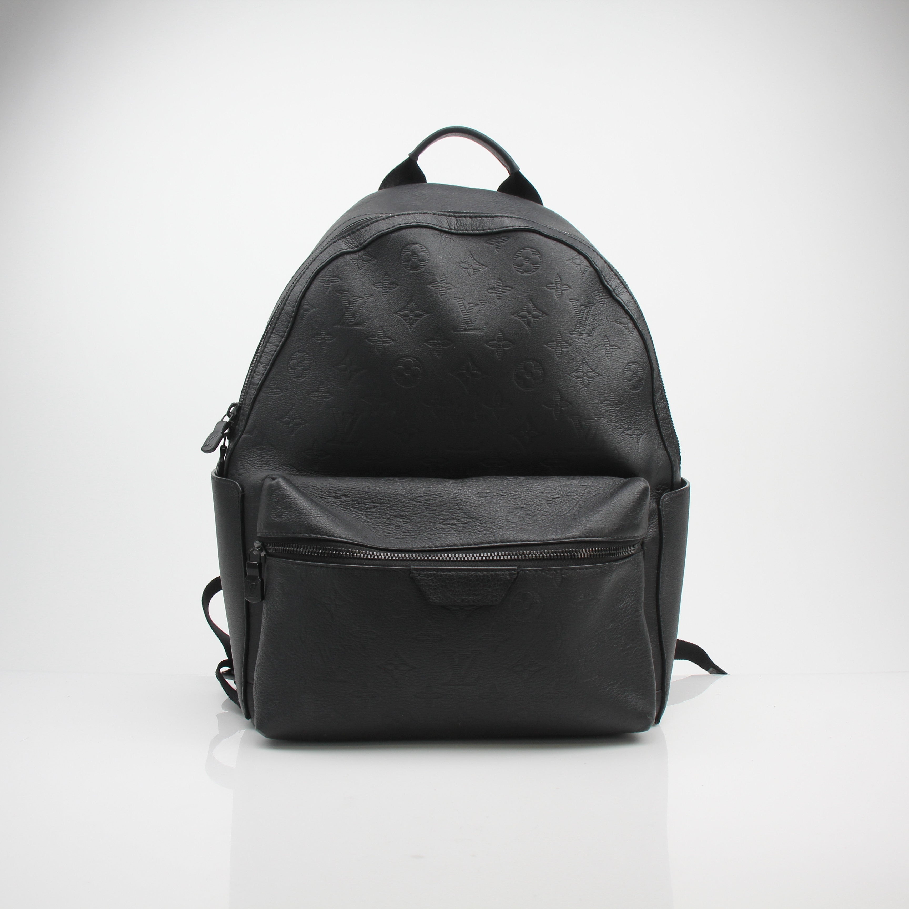 Louis Vuitton Discovery Black Monogram Shadow Leather Backpack
