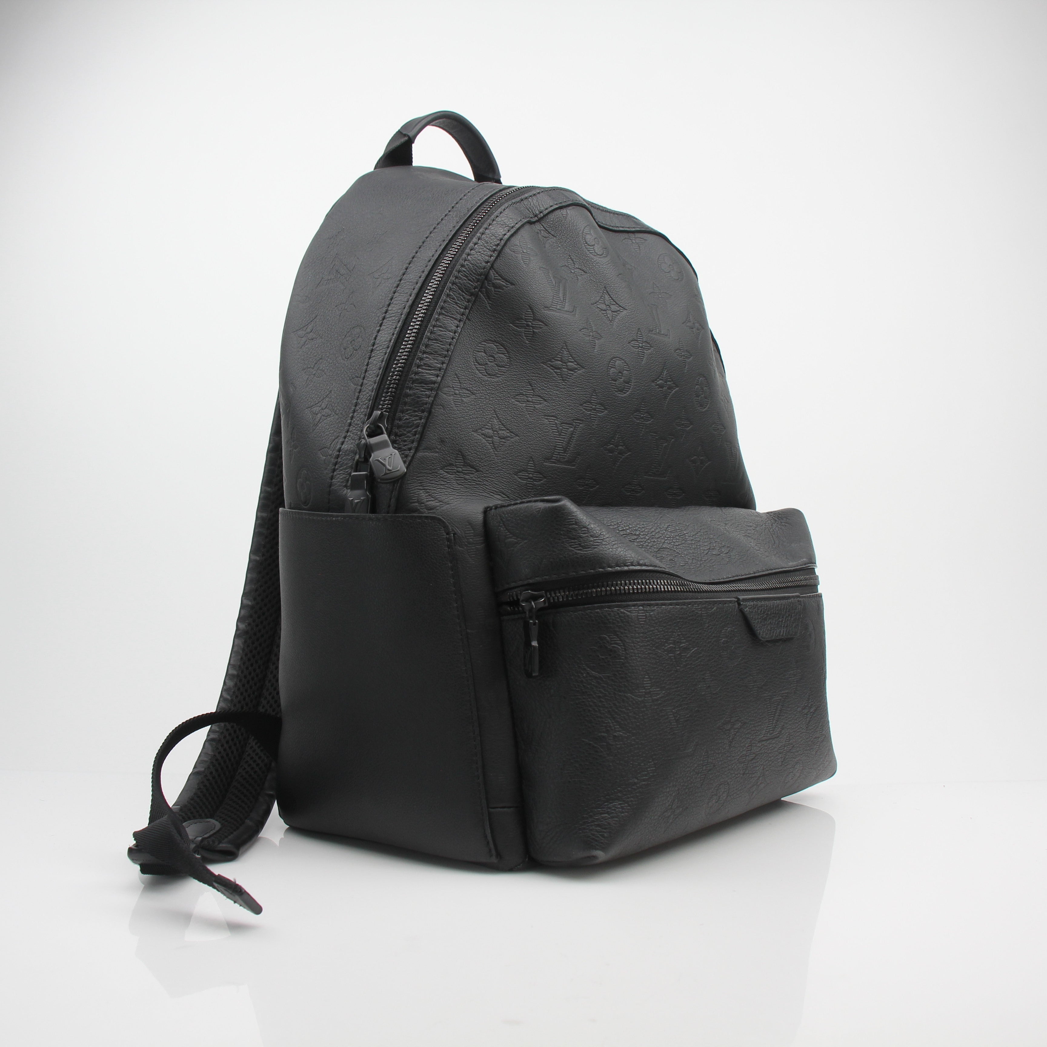 Louis Vuitton Discovery Black Monogram Shadow Leather Backpack
