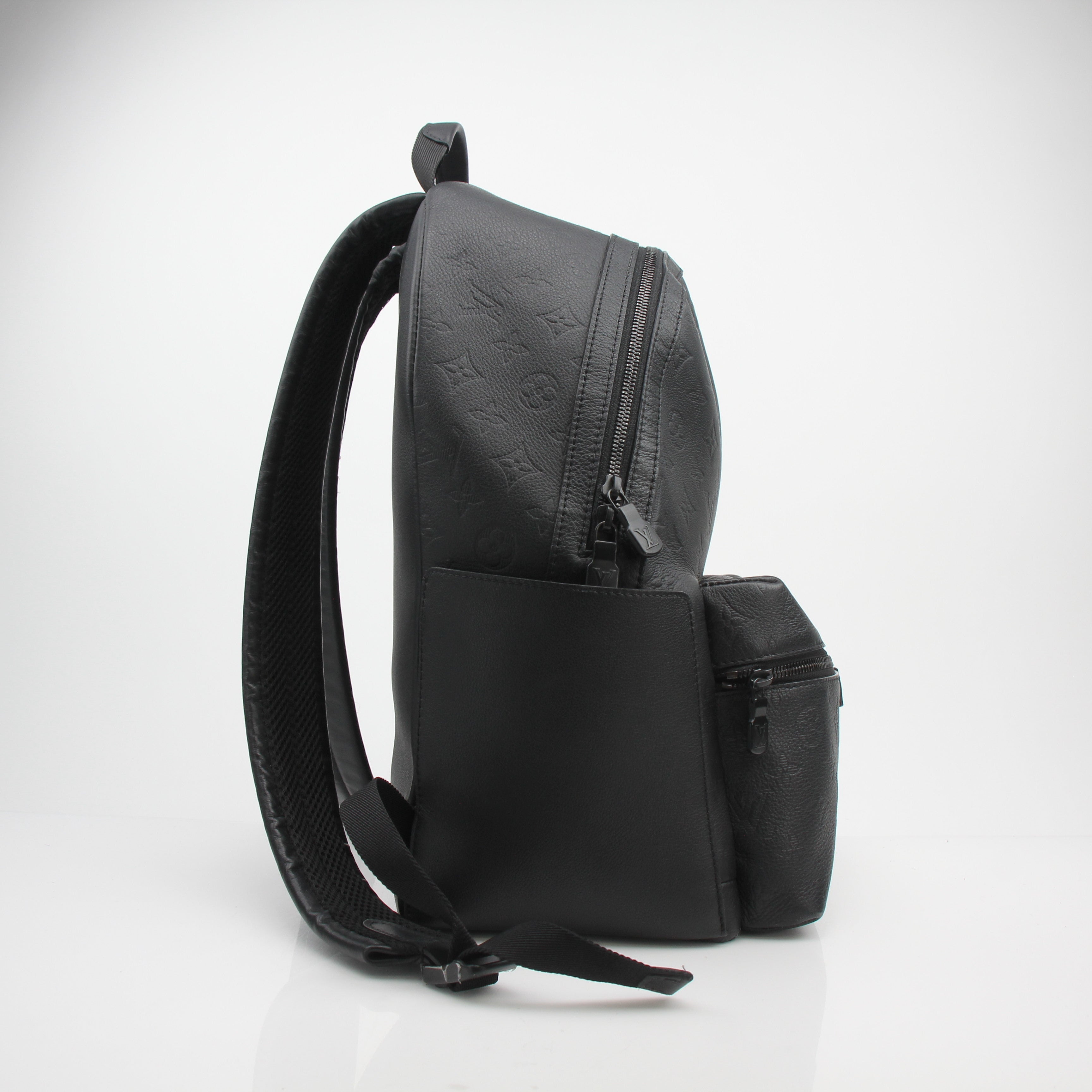 Louis Vuitton Discovery Black Monogram Shadow Leather Backpack