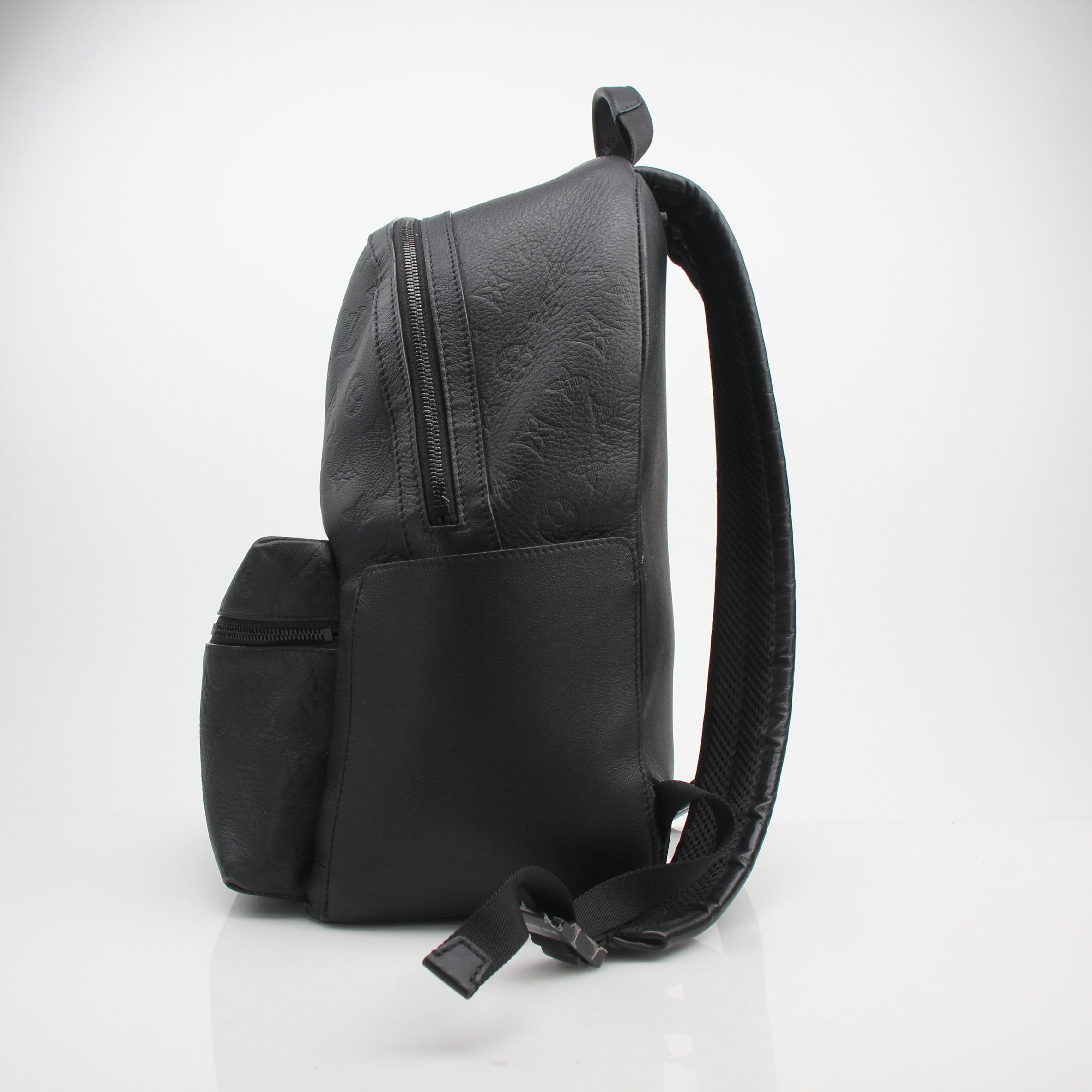 Louis Vuitton Discovery Black Monogram Shadow Leather Backpack