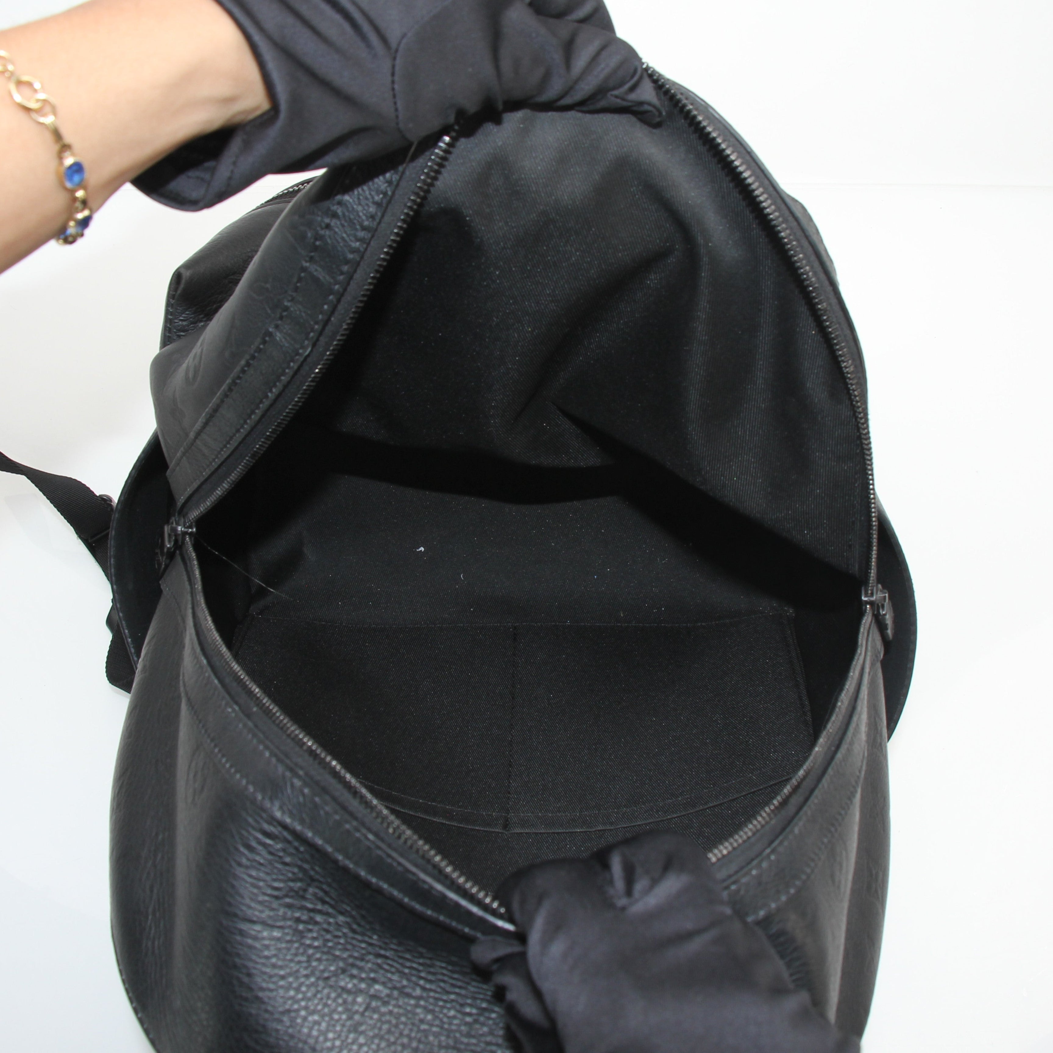 Louis Vuitton Discovery Black Monogram Shadow Leather Backpack