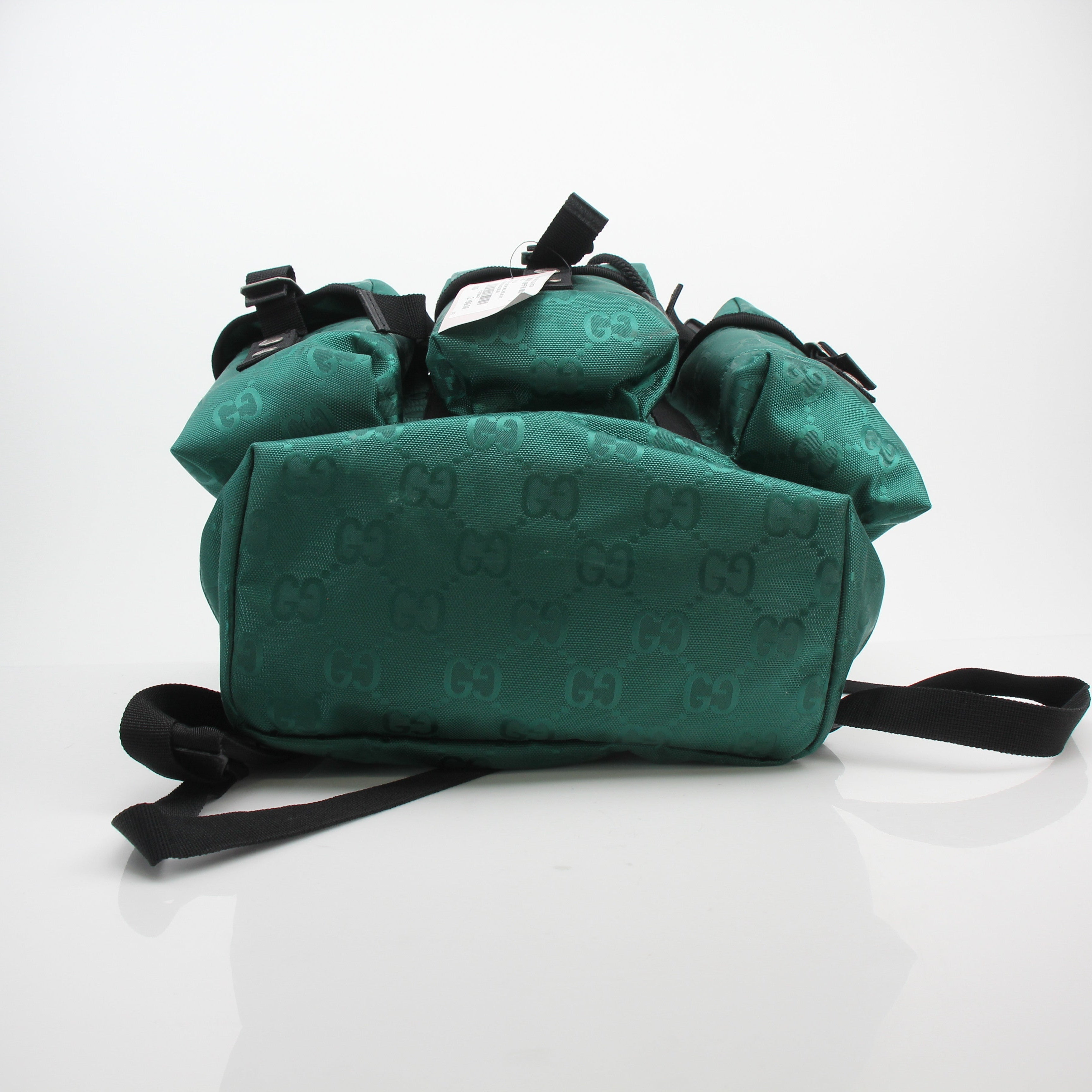 Gucci Off The Grid Green GG Nylon Backpack