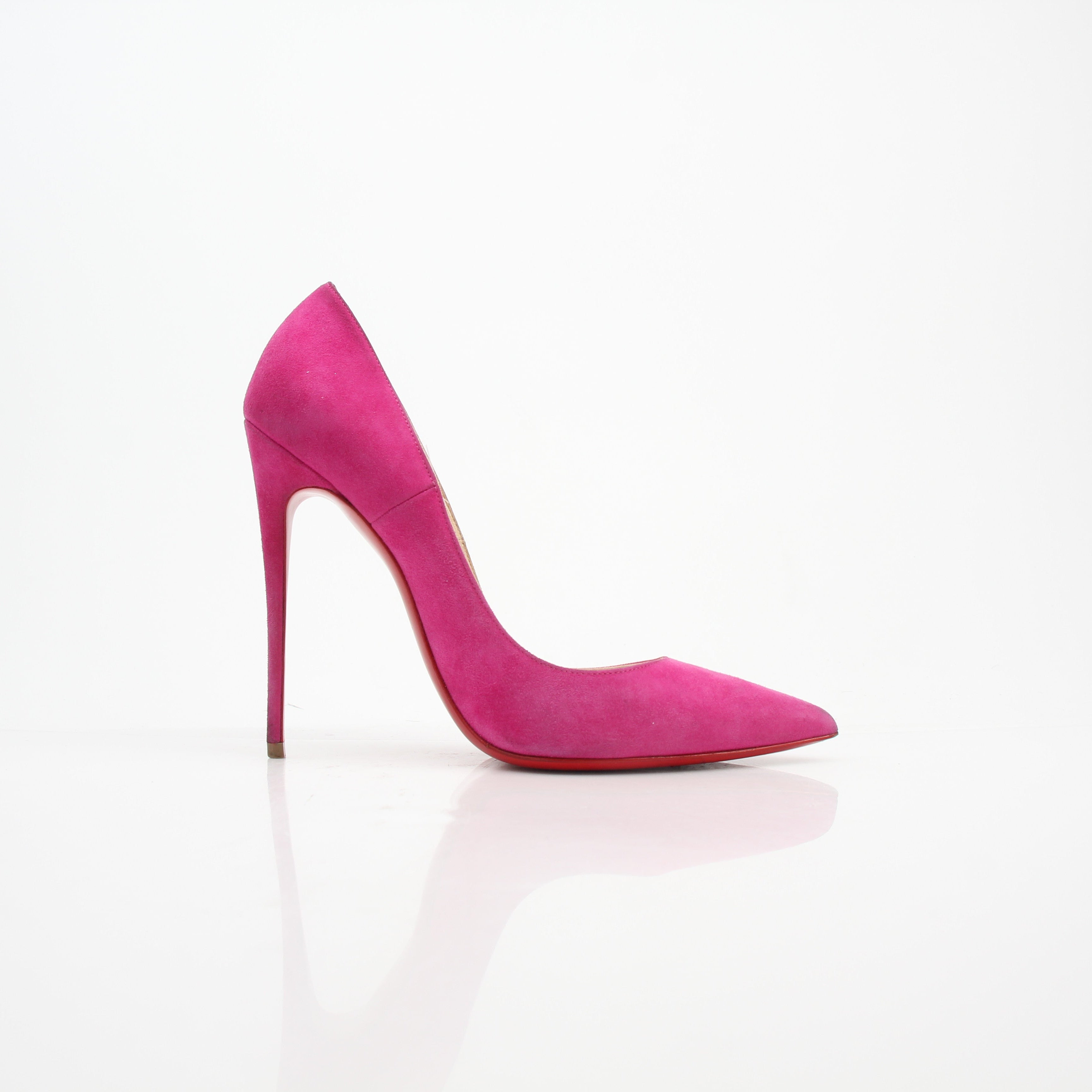 Christian Louboutin So Kate Pink Suede Pumps