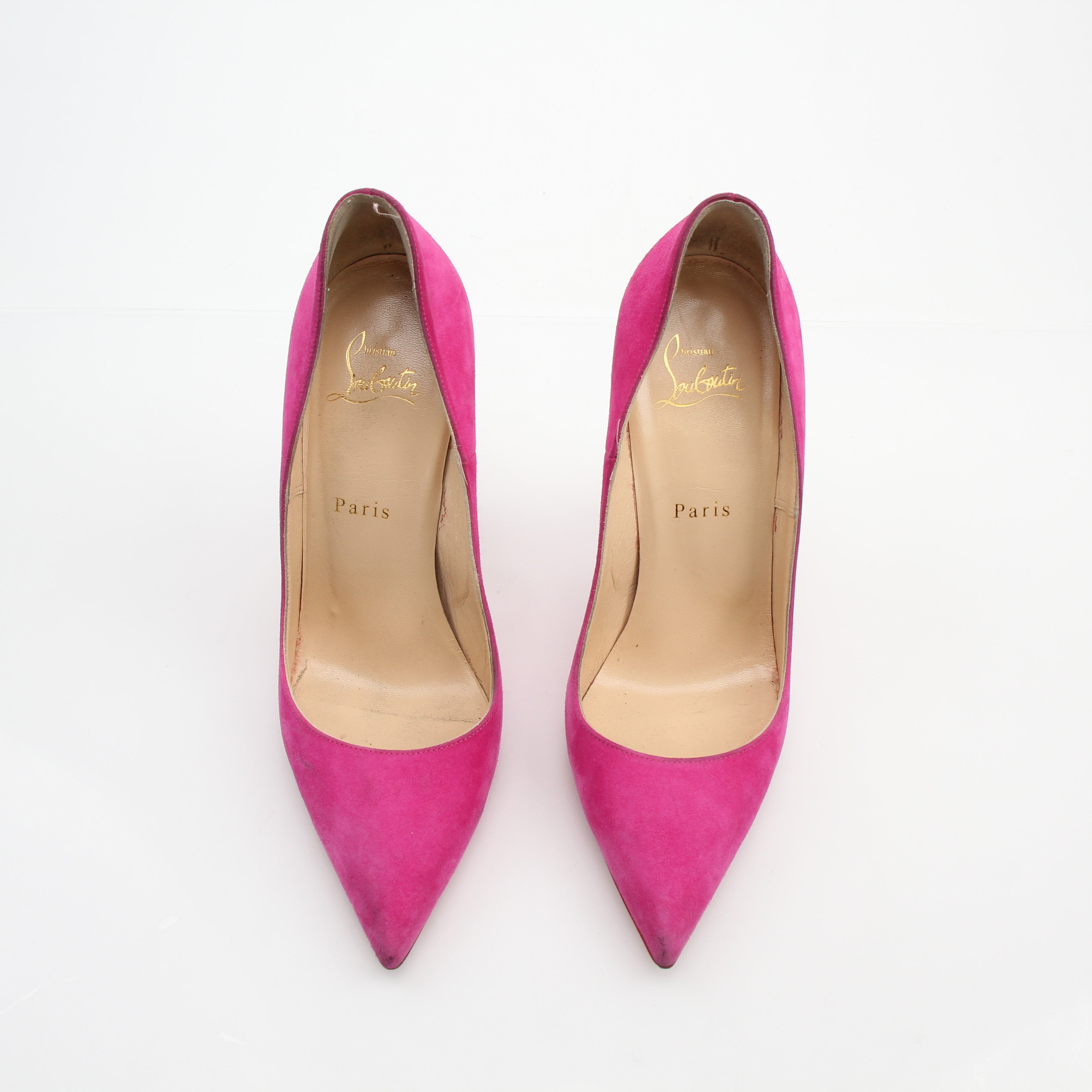Christian Louboutin So Kate Pink Suede Pumps