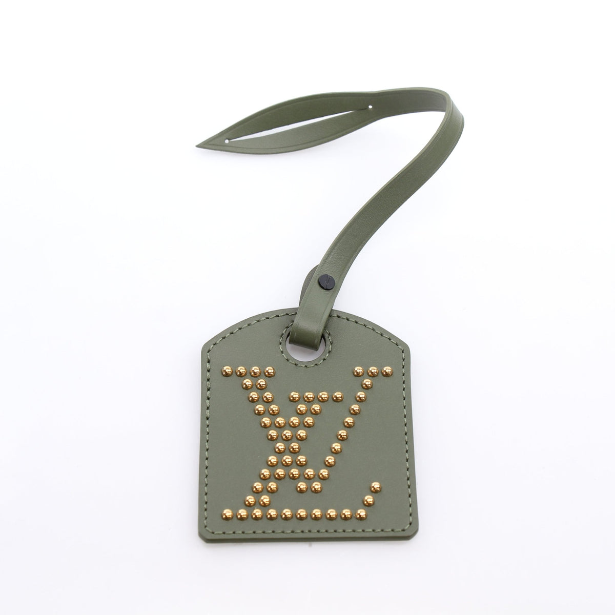 Green camouflage Louis Vuitton LV Trail messenger handbag by Gold & Beyond, featuring adjustable strap and signature branding.