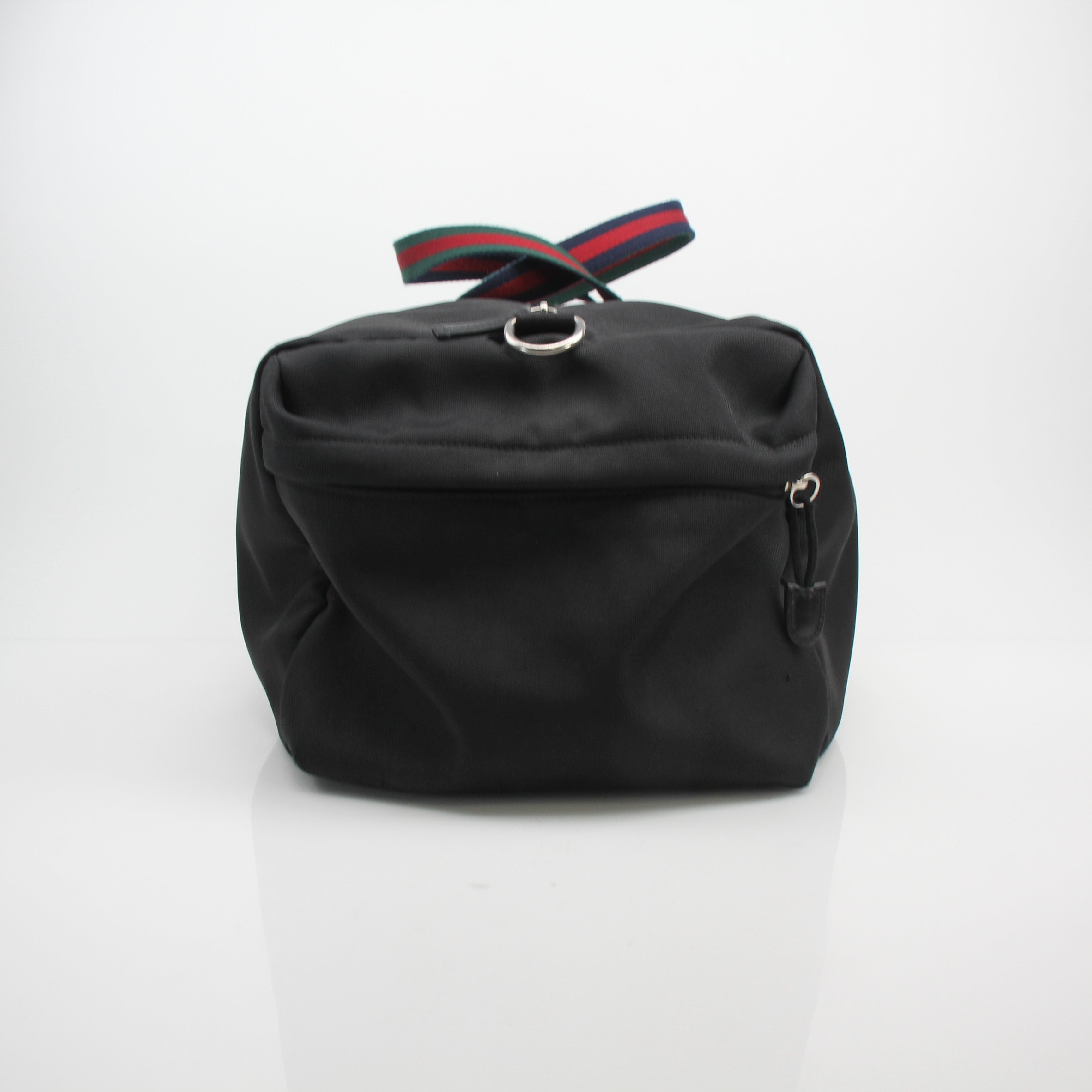 Gucci Techno Canvas Duffle Travel Bag