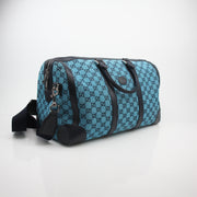 Gucci Savoy Blue GG Canvas Duffle Bag