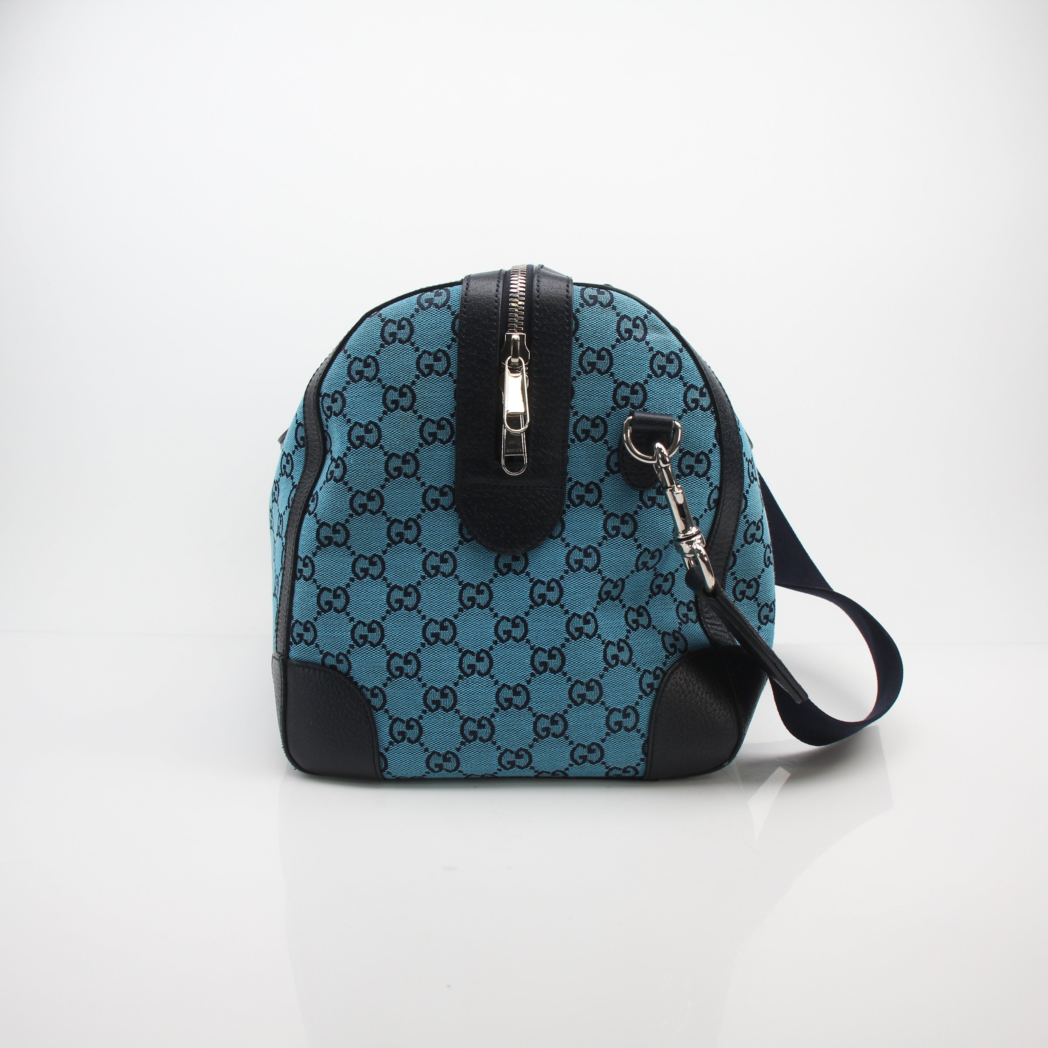 Gucci Savoy Blue GG Canvas Duffle Bag