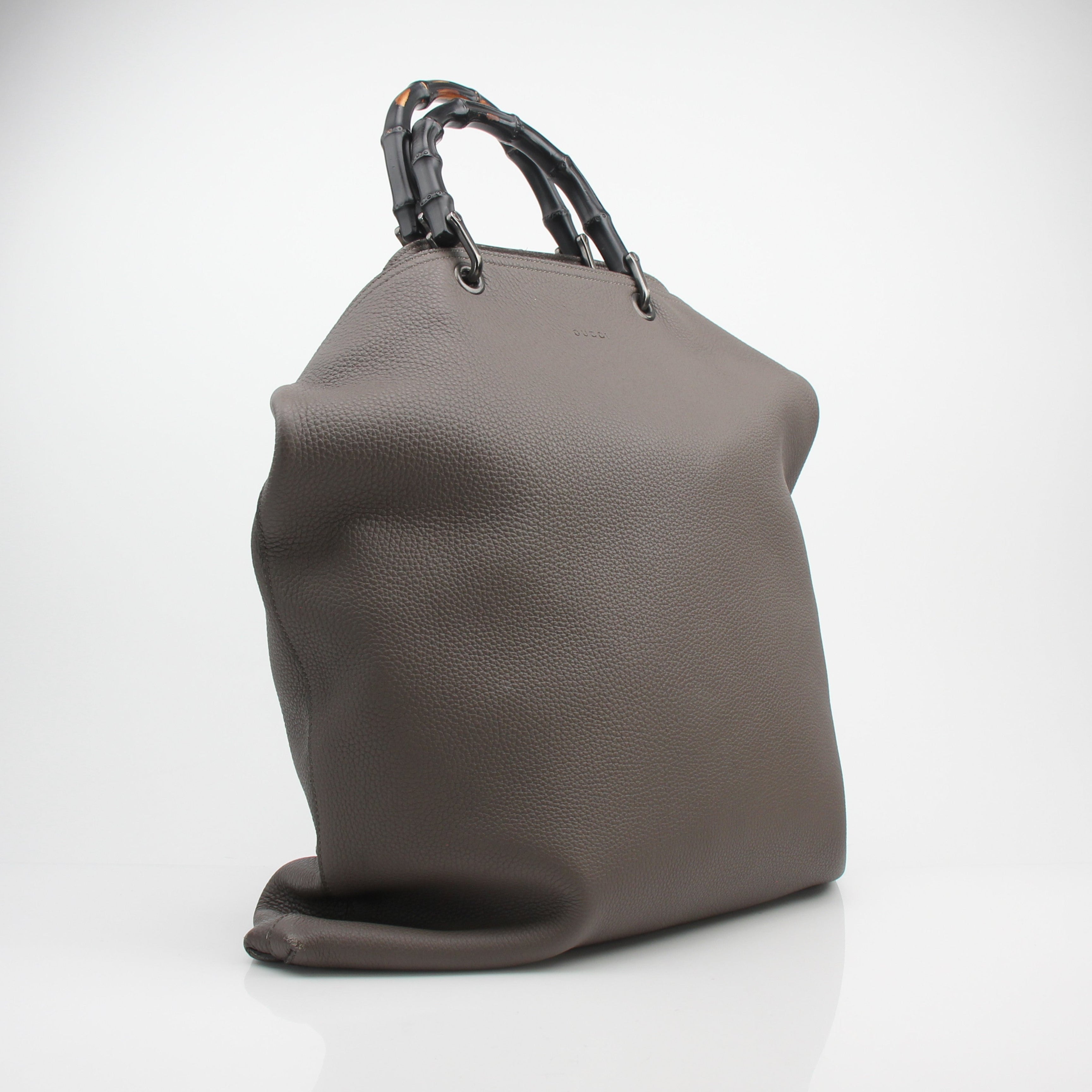 Gucci Bamboo Shopper Tote Leather Handbag