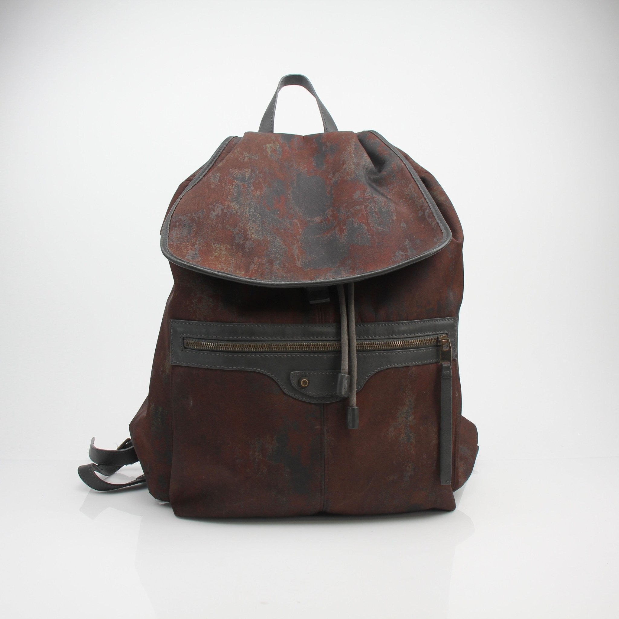 Balenciaga Traveller Rust Print Nylon Backpack – Gold & Beyond