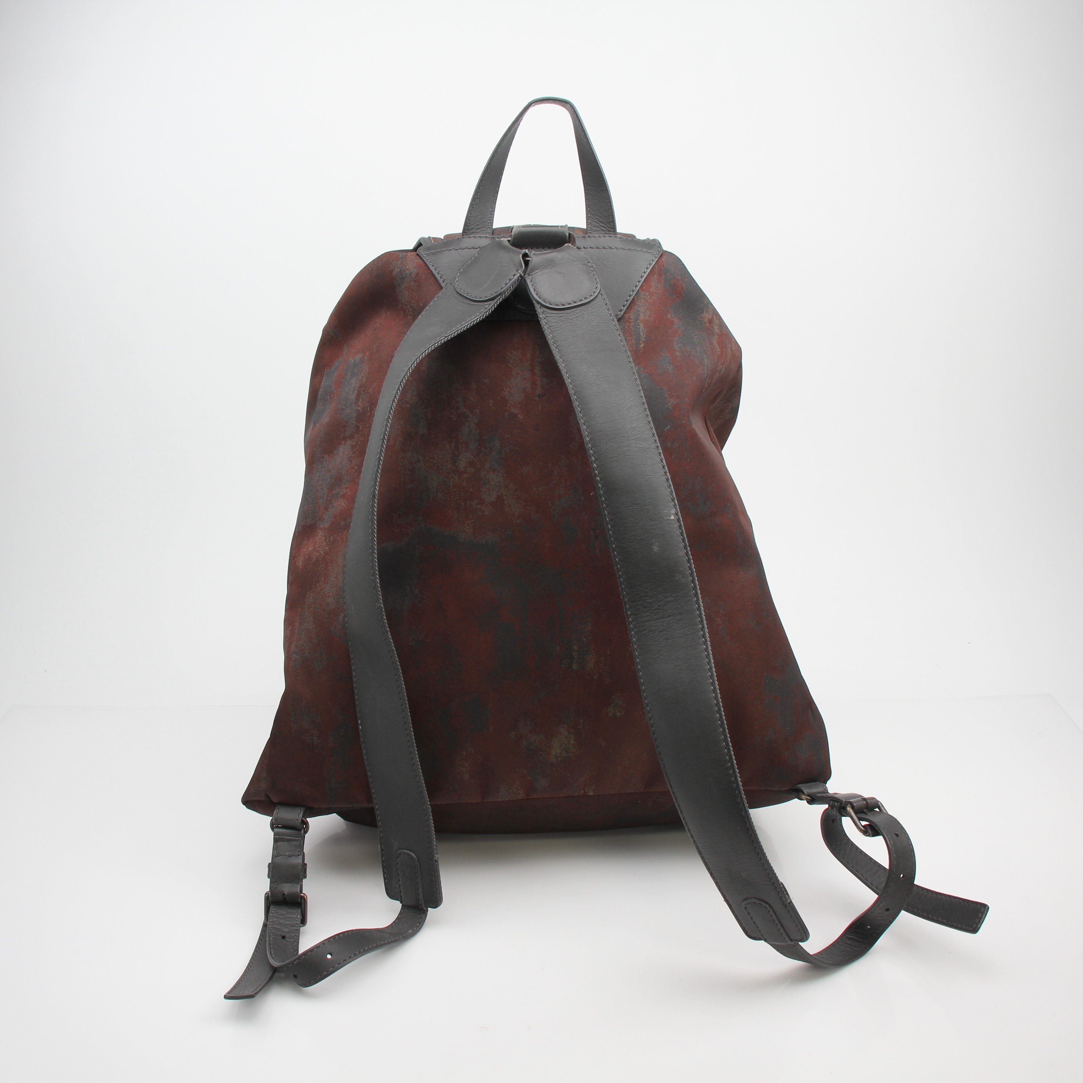 Balenciaga Traveller Rust Print Nylon Backpack