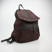 Balenciaga Traveller Rust Print Nylon Backpack