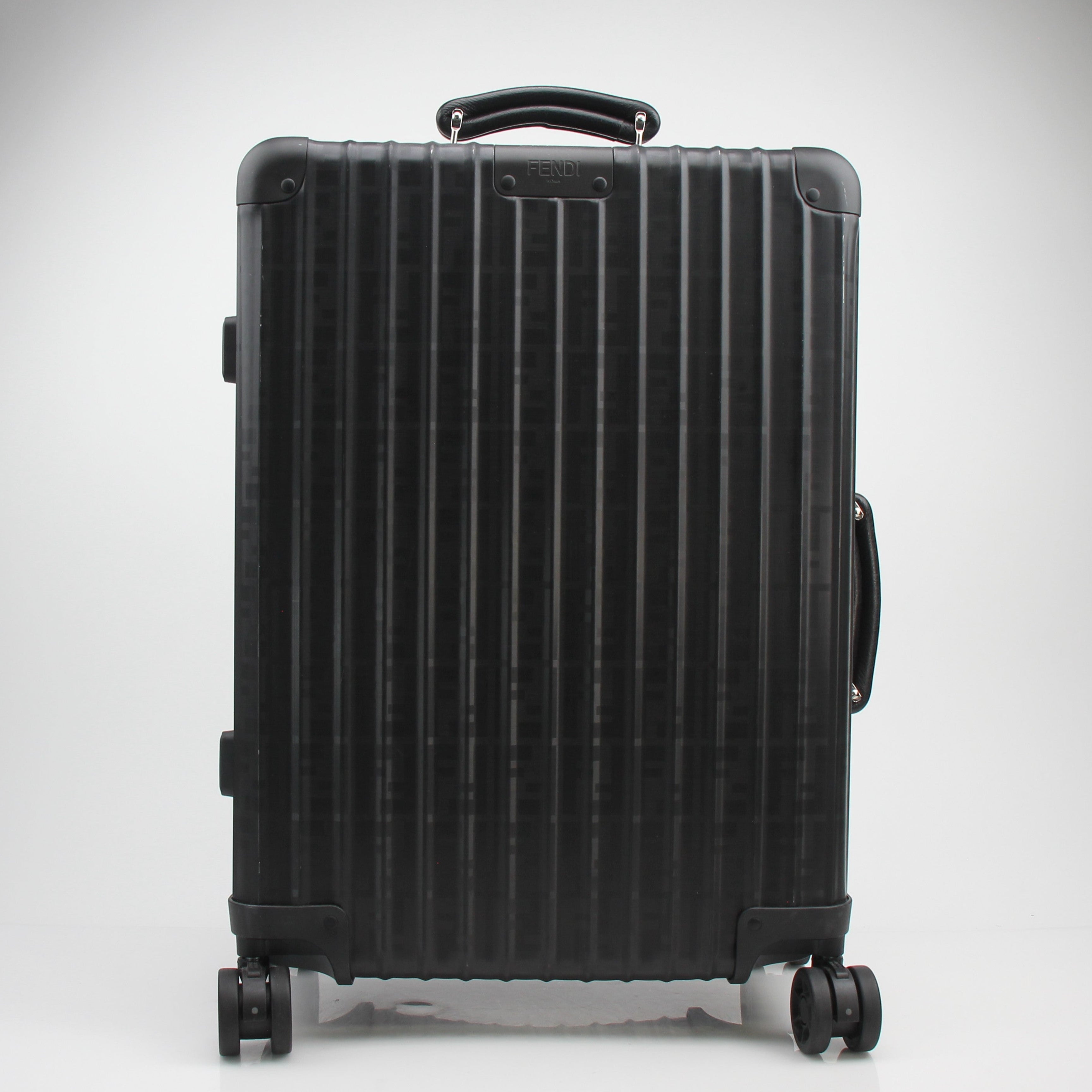 Fendi x Rimowa Black Aluminum Cabin Size Trolley
