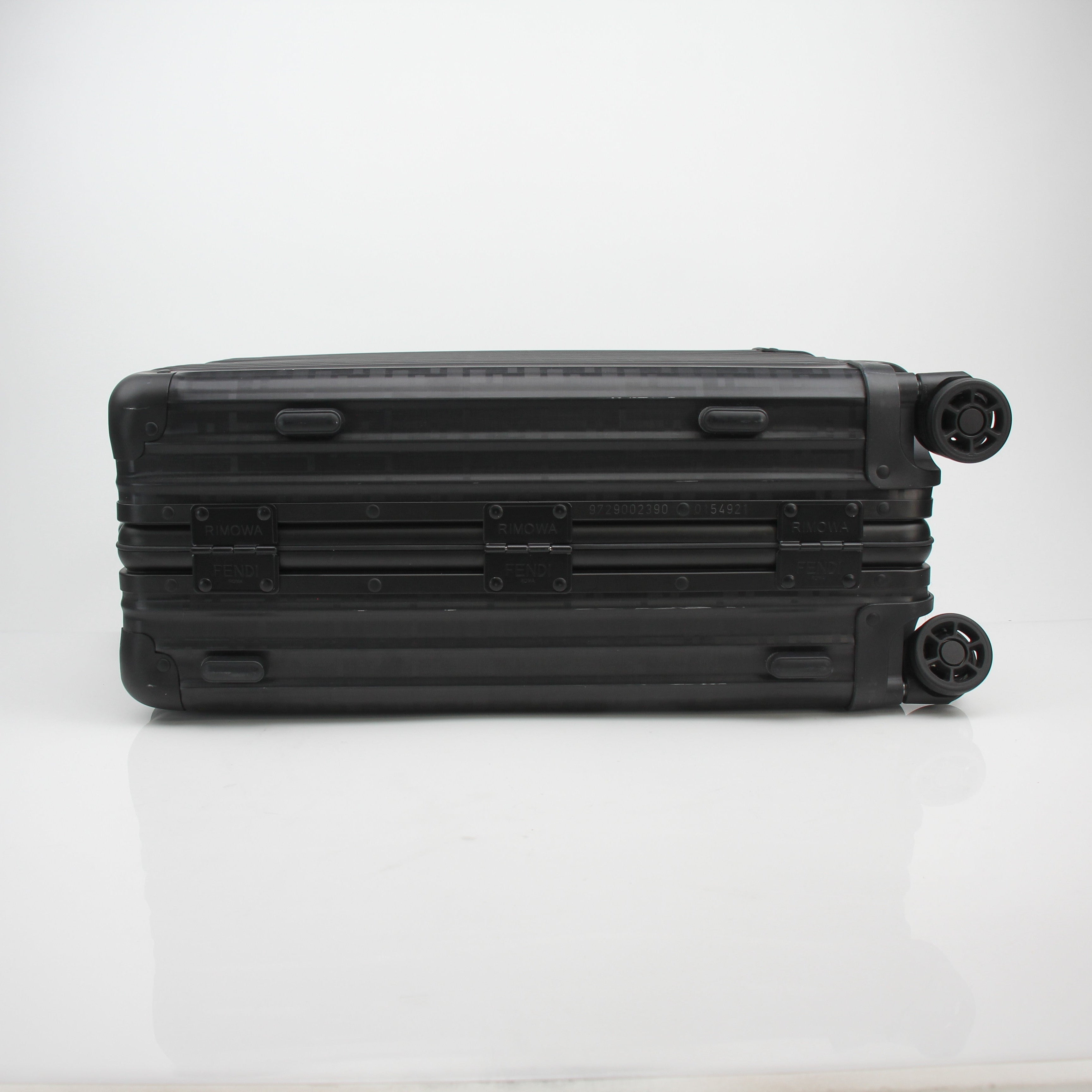 Fendi x Rimowa Black Aluminum Cabin Size Trolley