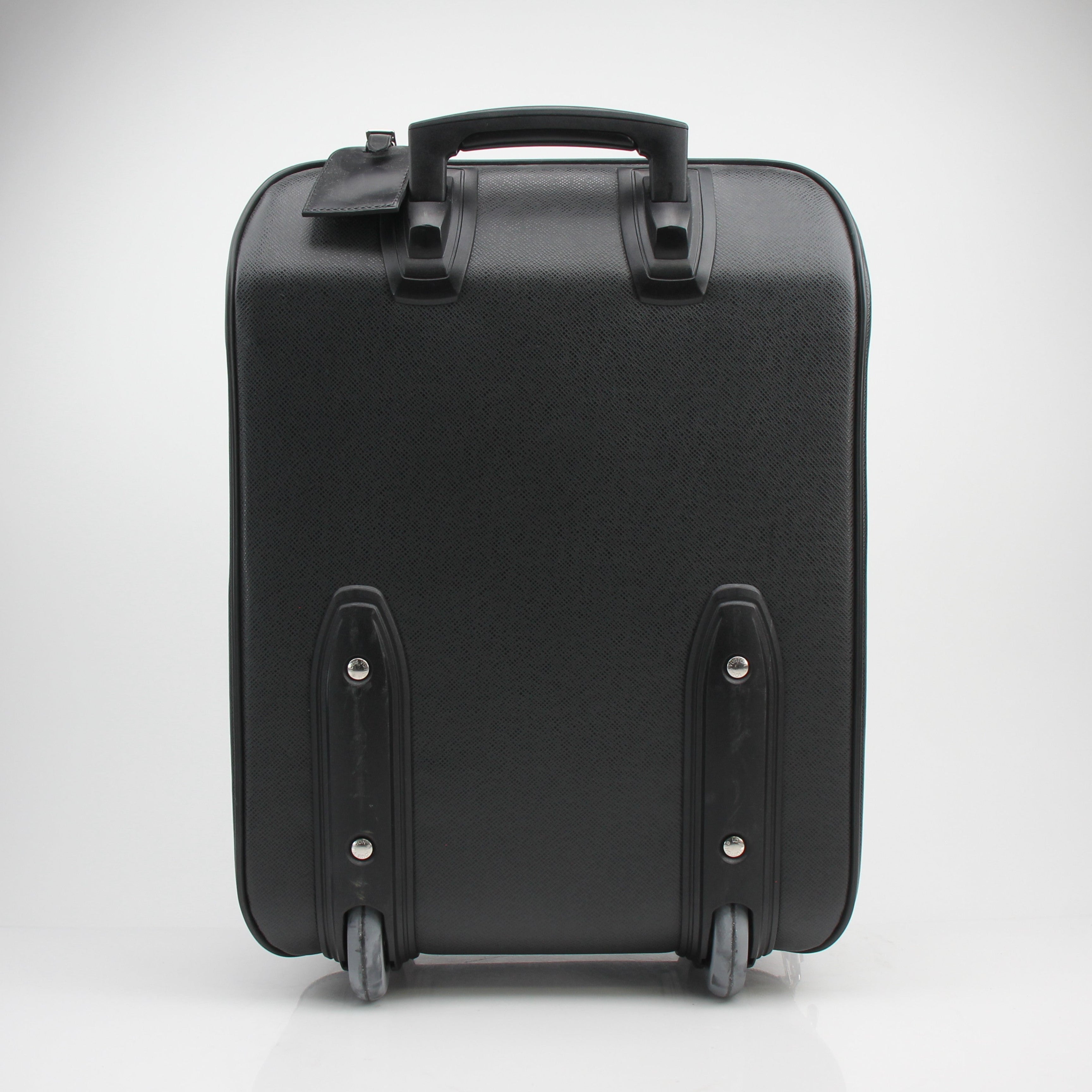 Louis Vuitton Taiga Pegase 45 Black Leather Rolling Travel Bag