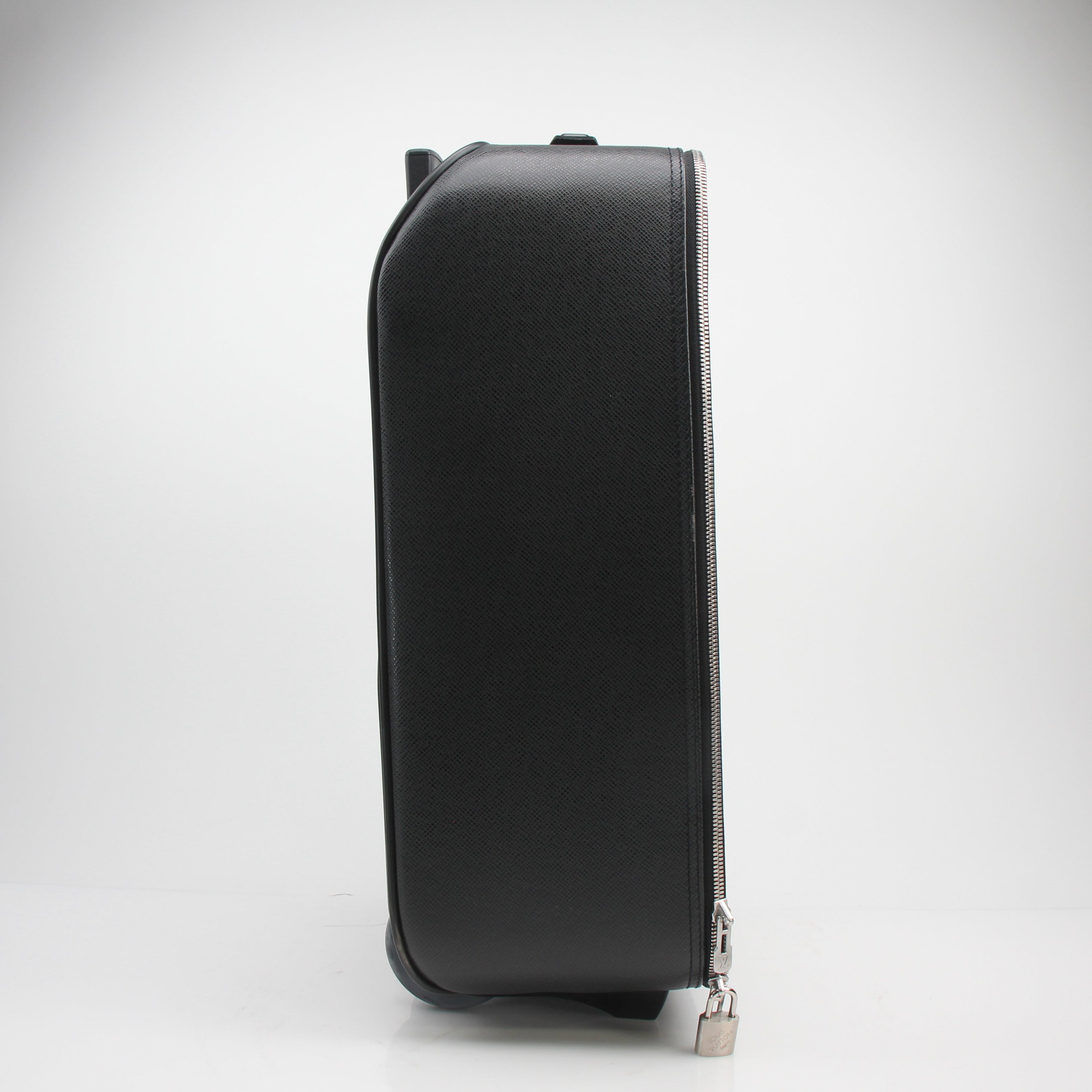 Louis Vuitton Taiga Pegase 45 Black Leather Rolling Travel Bag