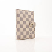 Louis Vuitton Damier Azur Agenda PM in accessories, featuring the signature checkered pattern and gold accents.