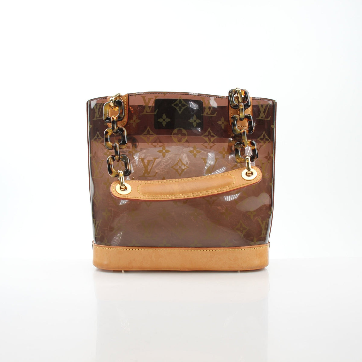 Louis Vuitton Cabas Ambre PM tote handbag by Gold & Beyond, featuring tan leather and spacious design.