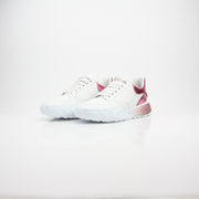Alexander McQueen Court Trainer White Leather Pink Metallic Sneakers