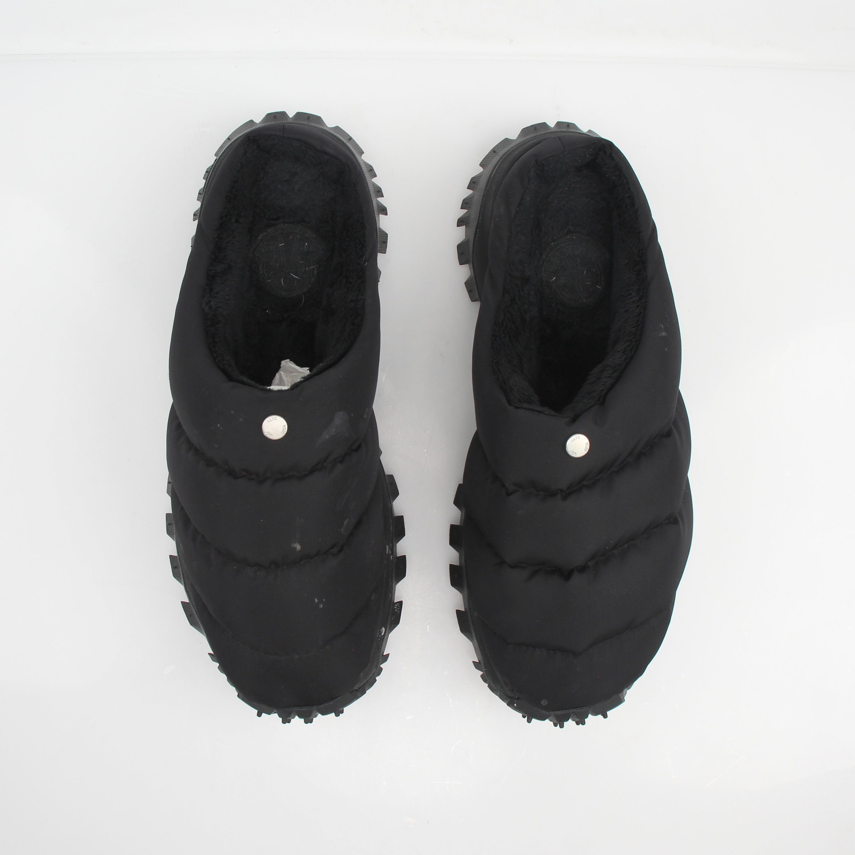 Moncler x Alyx Tailgrip Après Black Nylon Mules