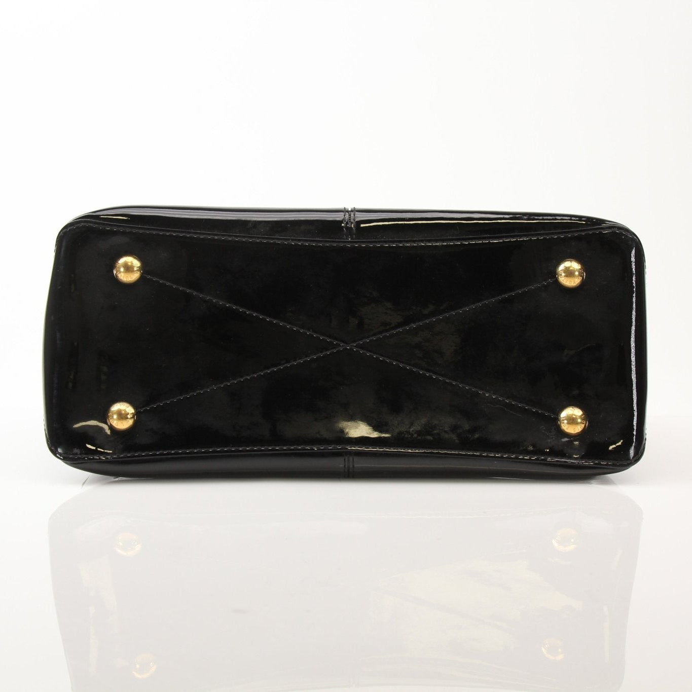 Gold & Beyond Louis Vuitton Miroir Satchel Bag handbag with reflective metallic finish and structured design.