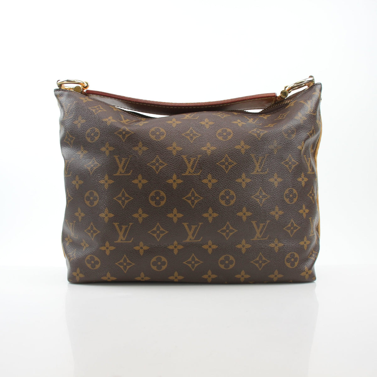 Louis Vuitton Sully MM Monogram Hobo Shoulder Bag featuring classic monogram canvas and a spacious, stylish design.