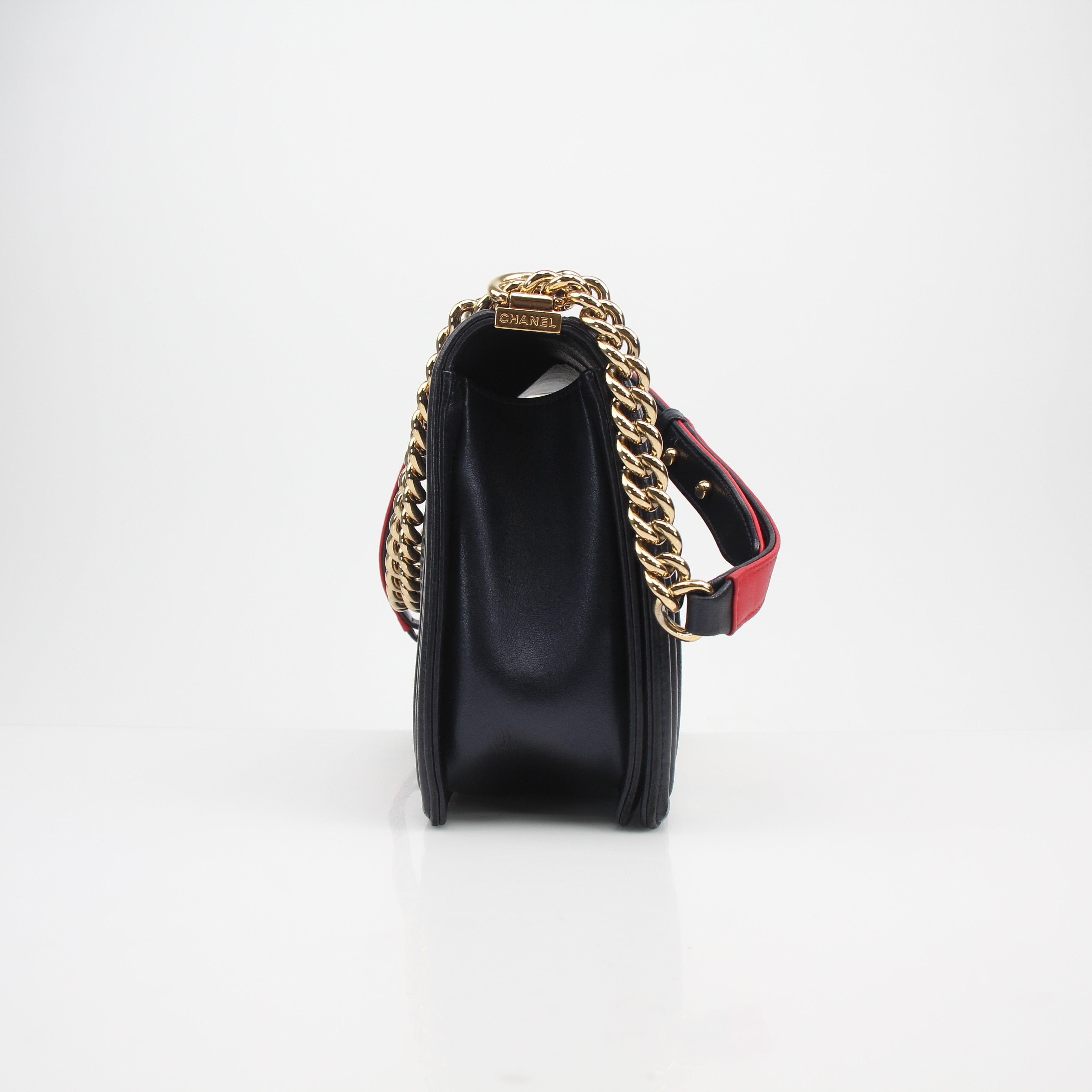 Chanel Cube Embossed New Medium Boy Flap Bag