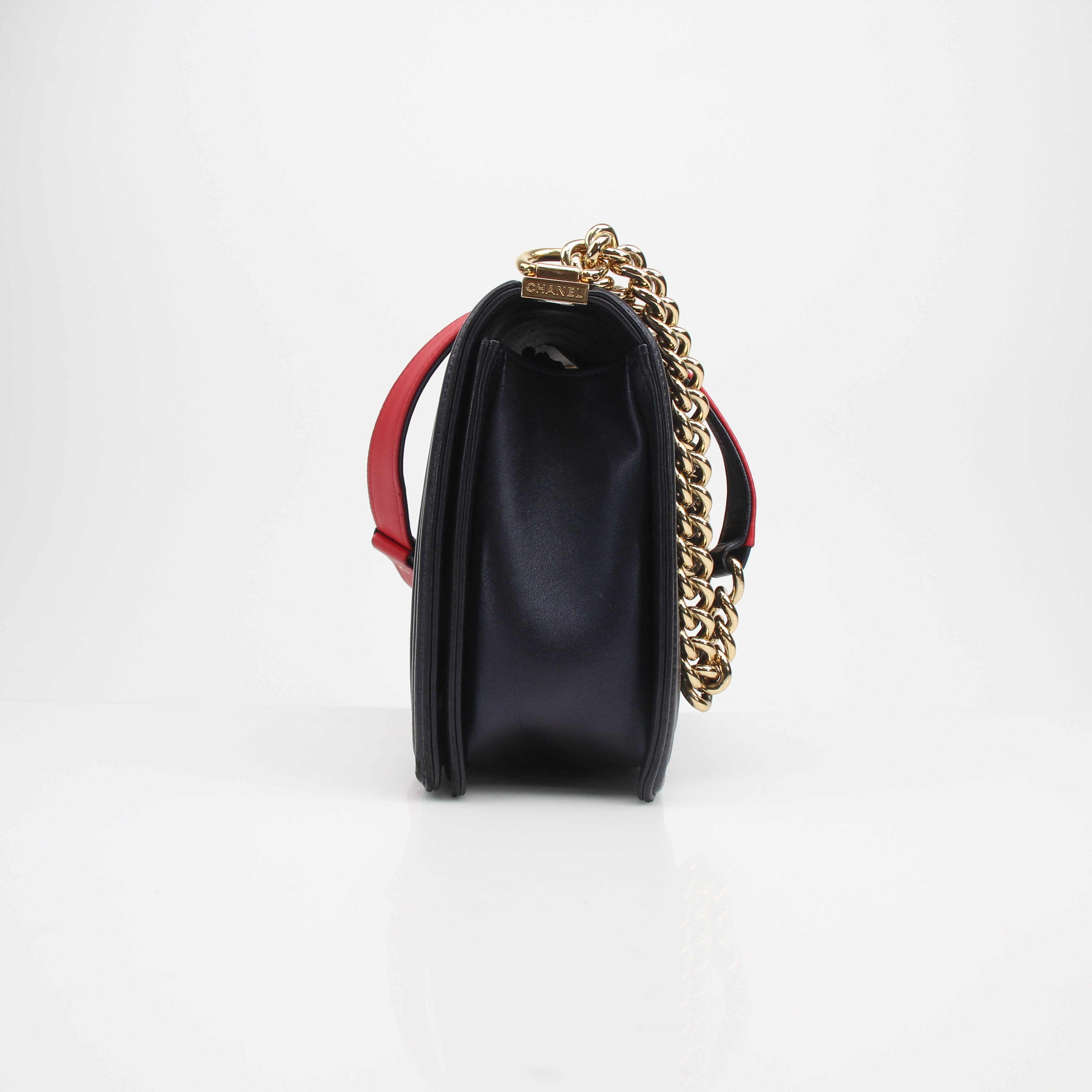 Chanel Cube Embossed New Medium Boy Flap Bag